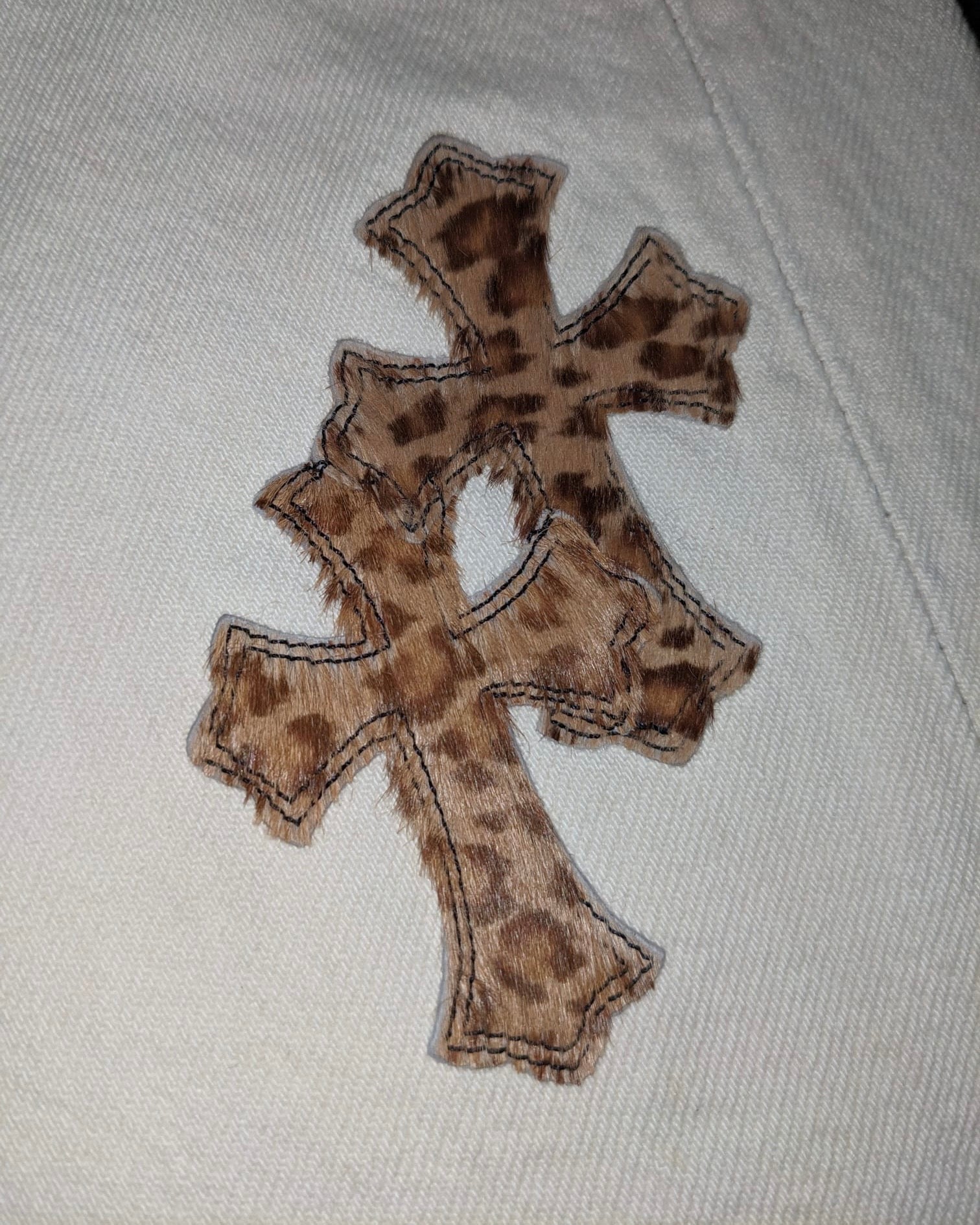 Chrome Hearts Matty Boy 1/1 Custom Painted Levi's Cross Patch Jeans