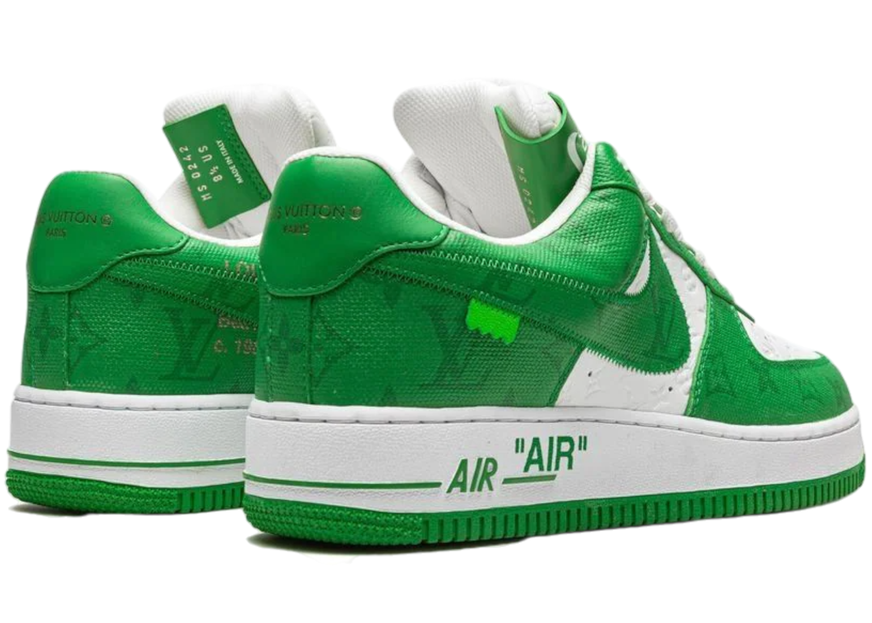 LOUIS VUITTON x NIKE AIR FORCE 1 GREEN