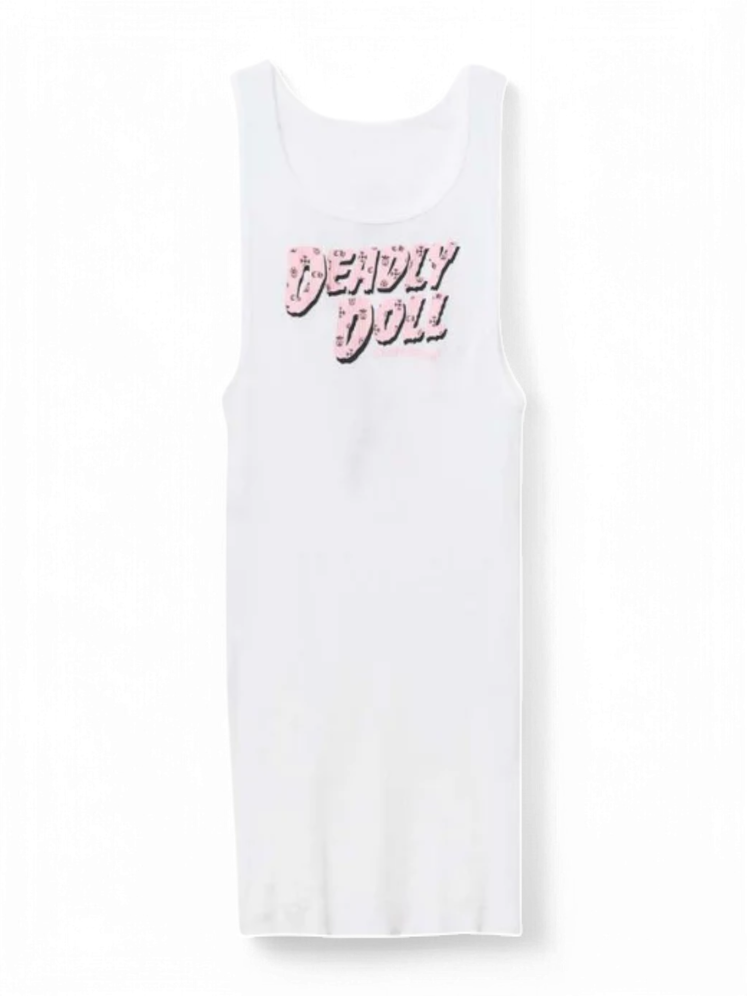 Chrome Hearts Deadly Doll White Tank Top