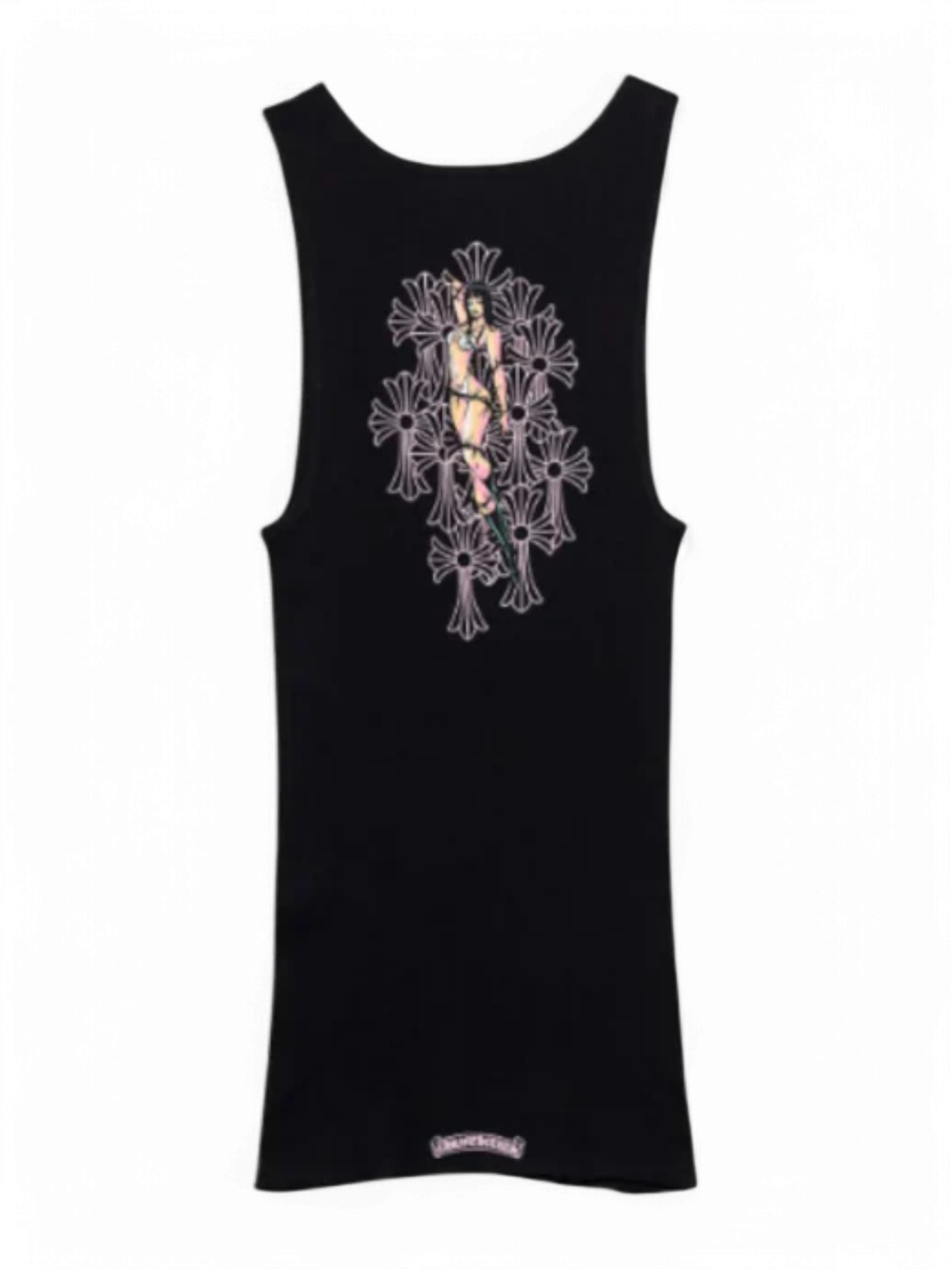 Chrome Hearts Deadly Doll Black Tank Top