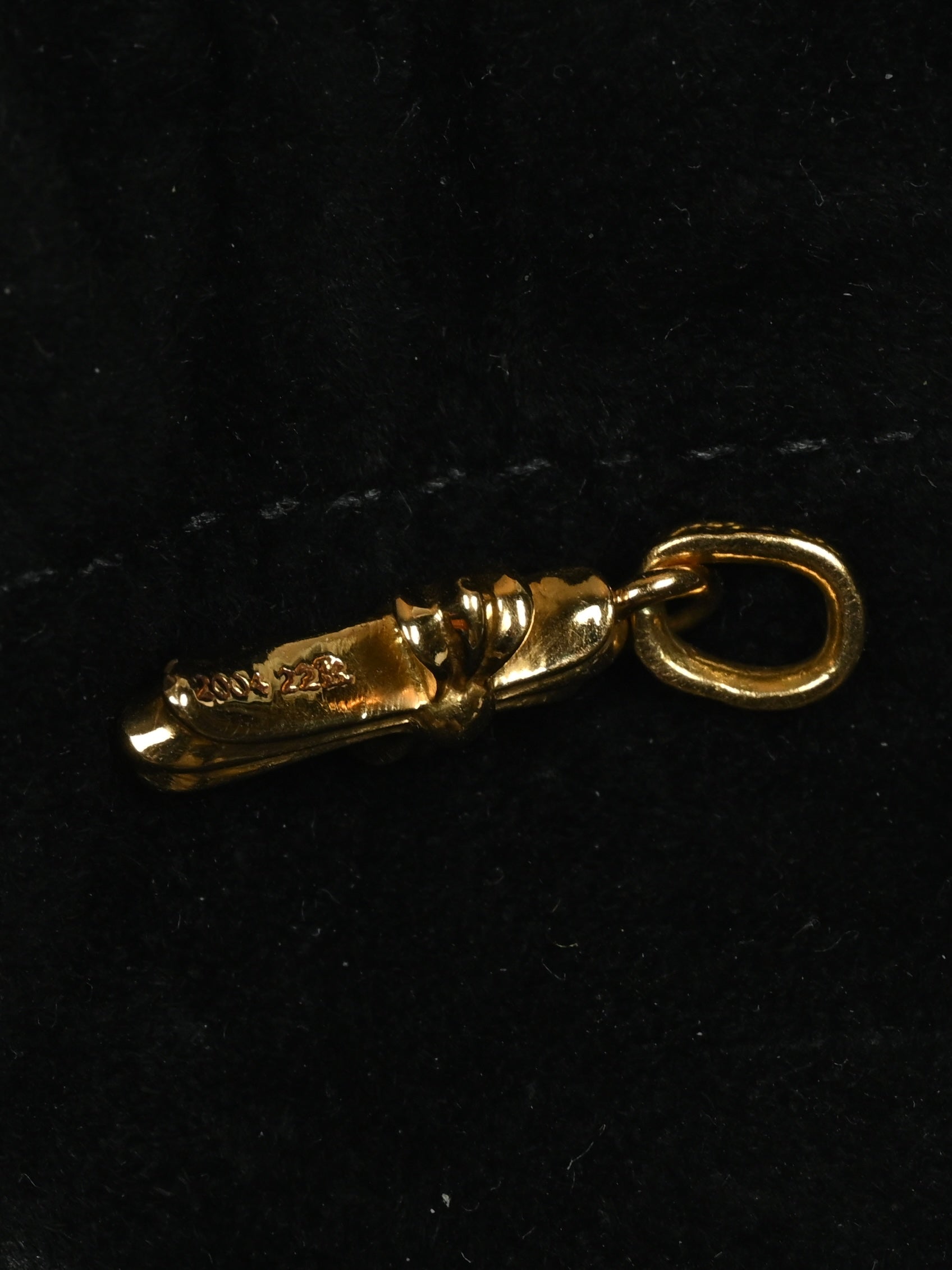 Chrome Hearts 22k Gold Baby Fat Pendant