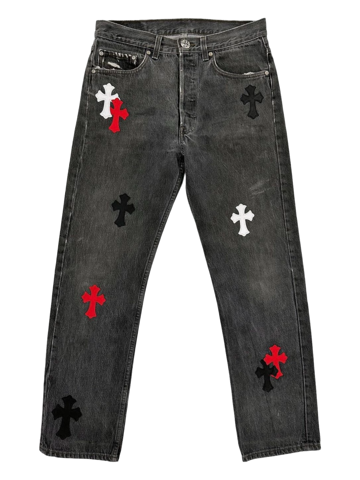 Chrome Hearts Drake Miami Exclusive Cross Patch Levi’s Denim Jeans