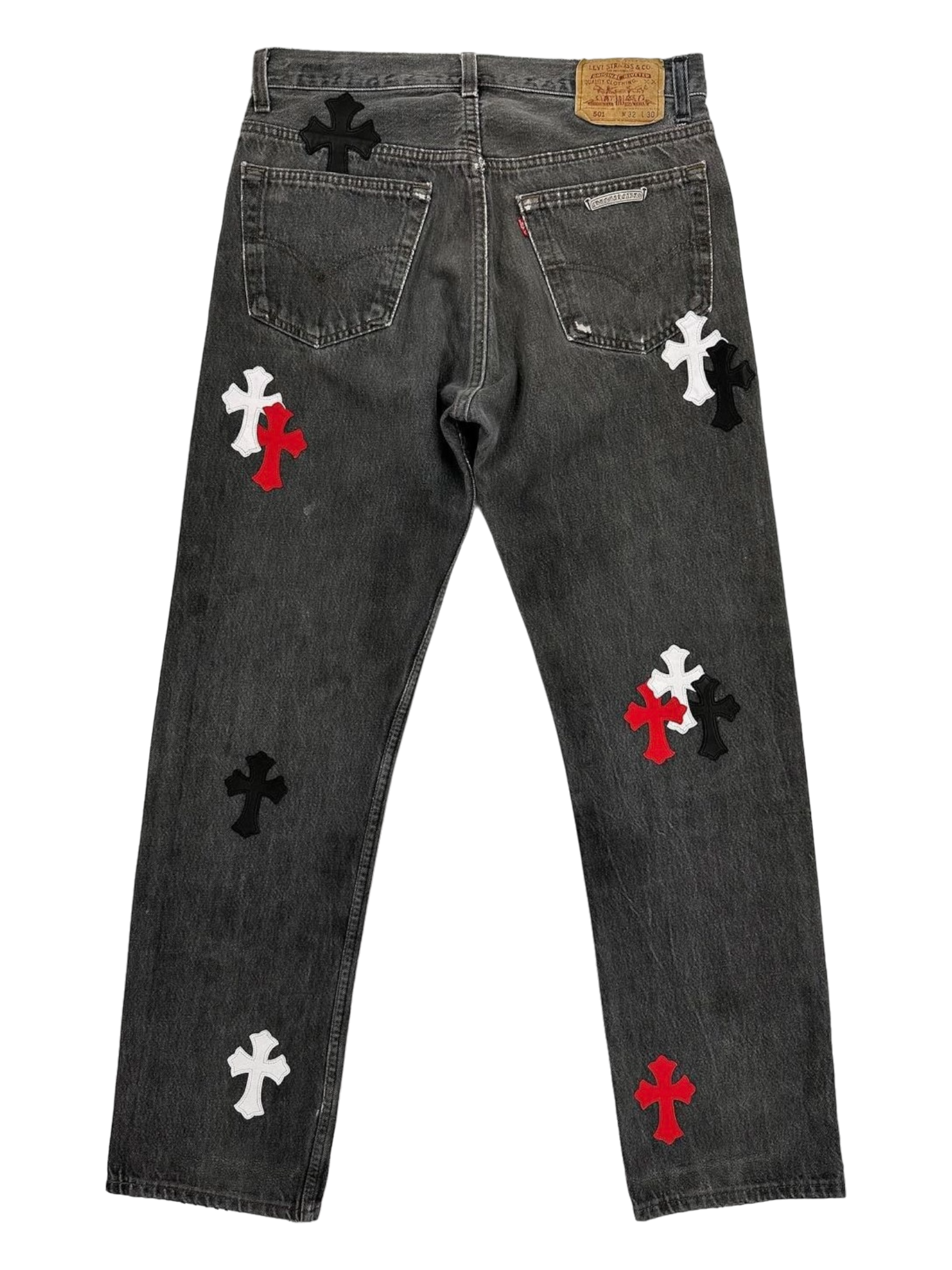 Chrome Hearts Drake Miami Exclusive Cross Patch Levi’s Denim Jeans