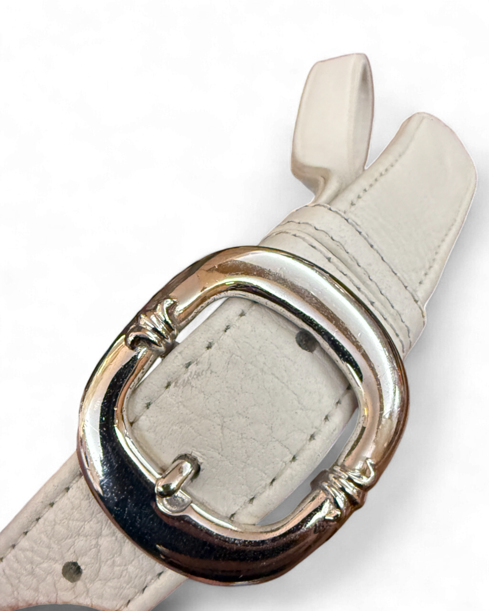 Chrome Hearts Multi Colour Cross Patch White Leather Snat Waist Bag