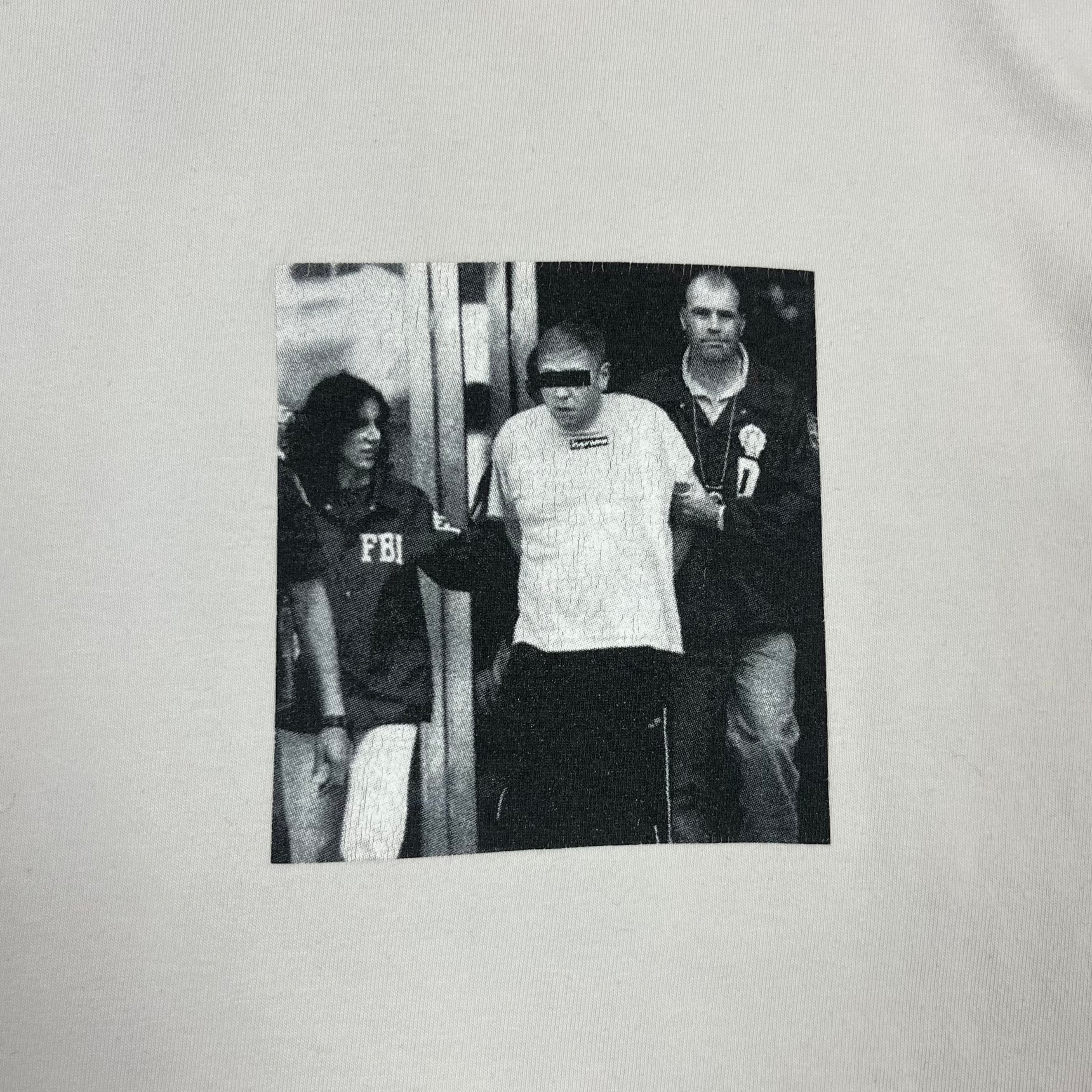 2005 Supreme Illegal Business Controls America White Tee