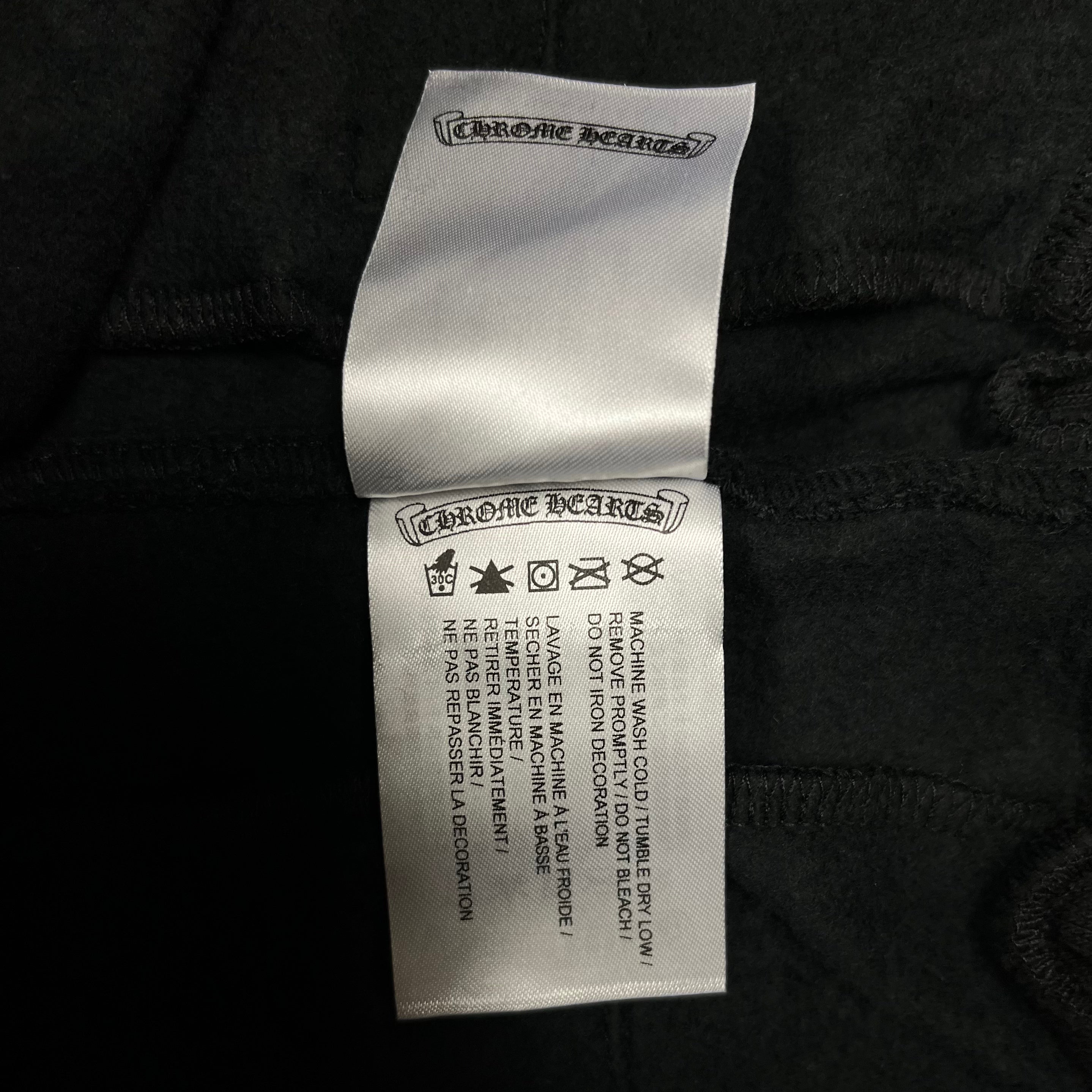 Chrome Hearts Gradient Multi Color Logo Black Sweatpants