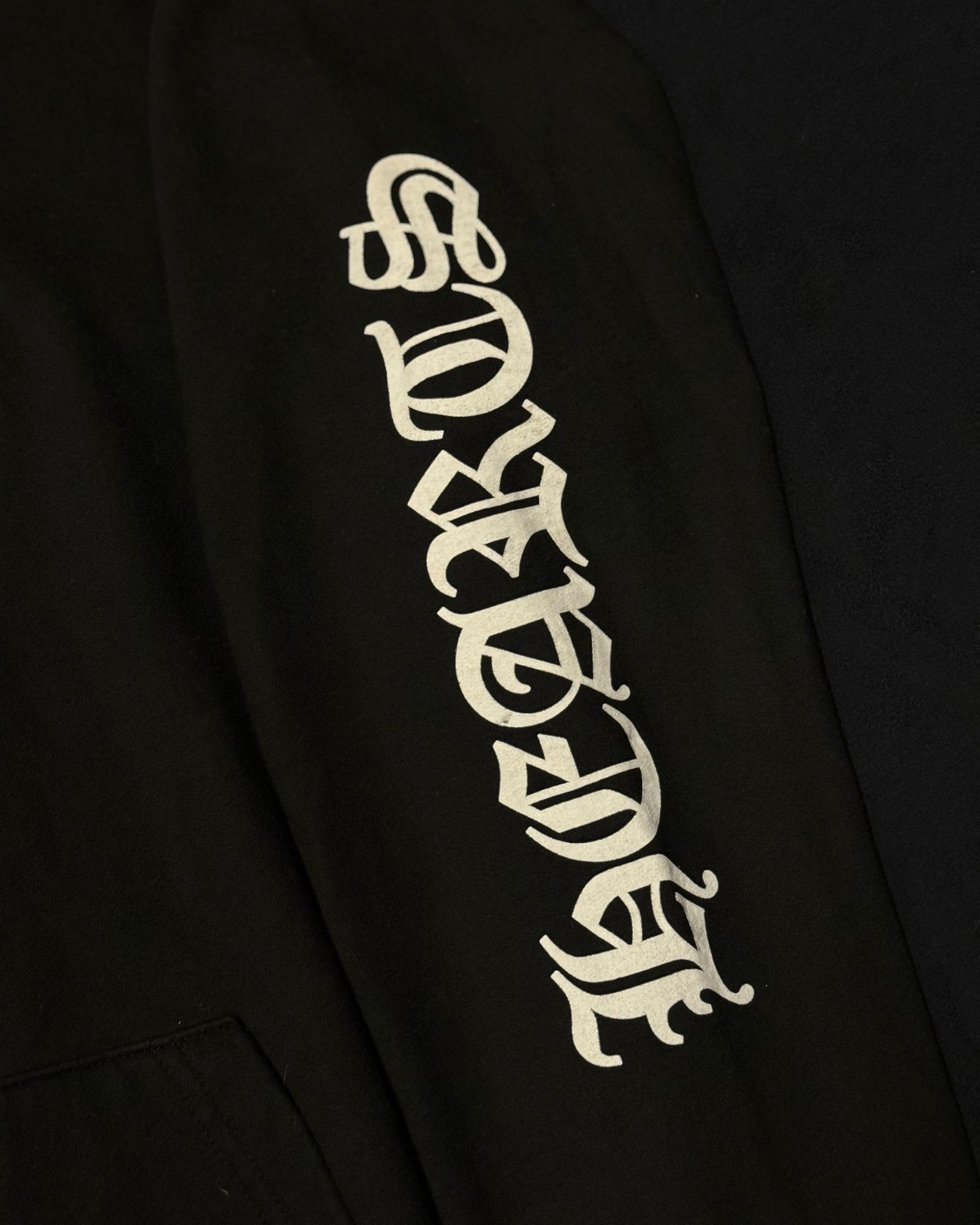 Chrome Hearts Black Scroll Logo Hoodie