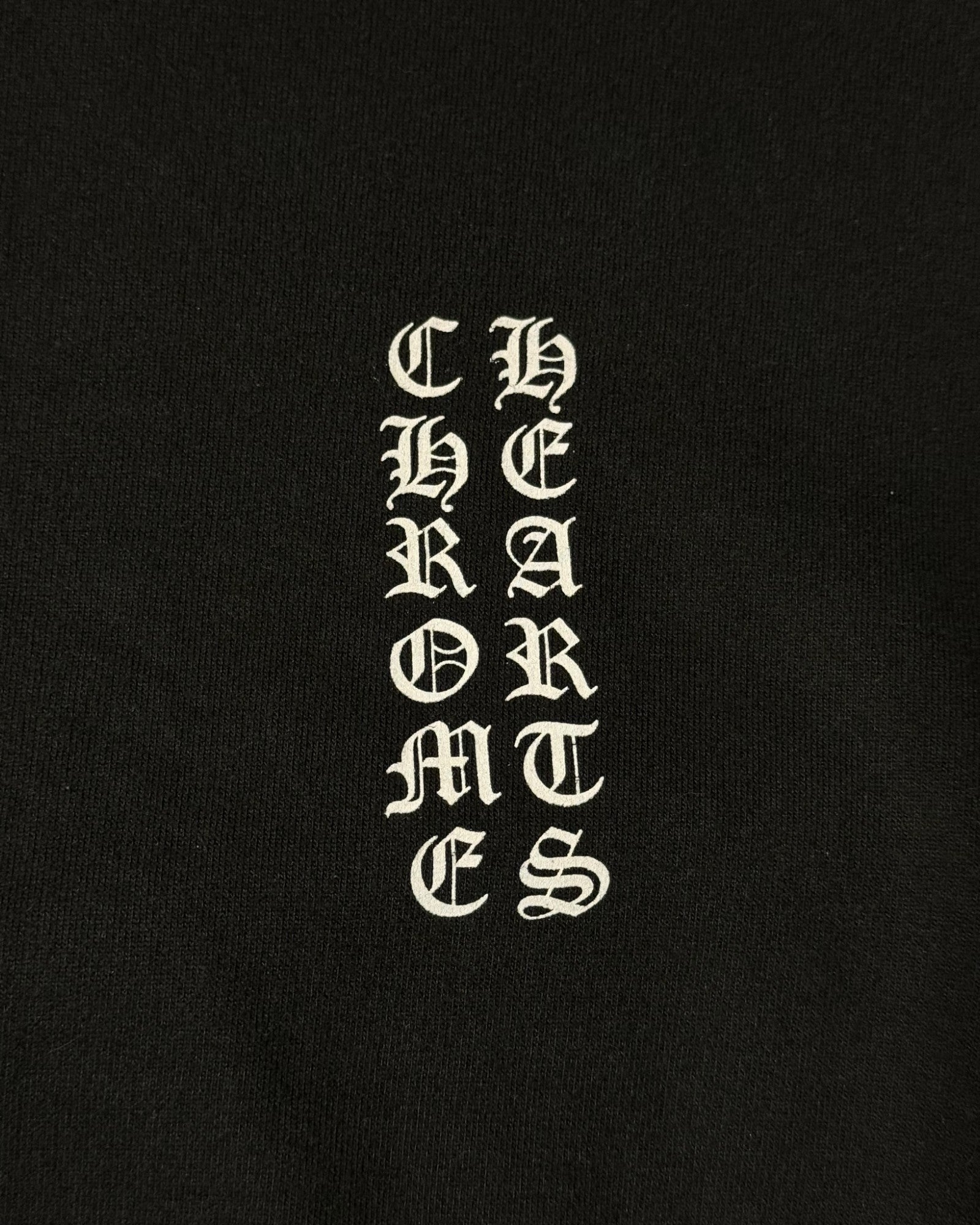 Chrome Hearts Black Scroll Logo Hoodie