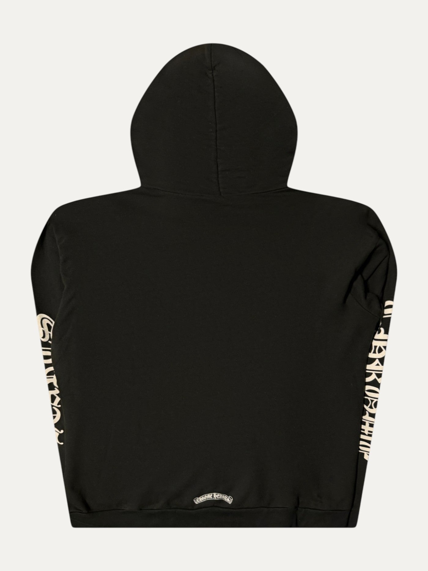 Chrome Hearts Black Scroll Logo Hoodie