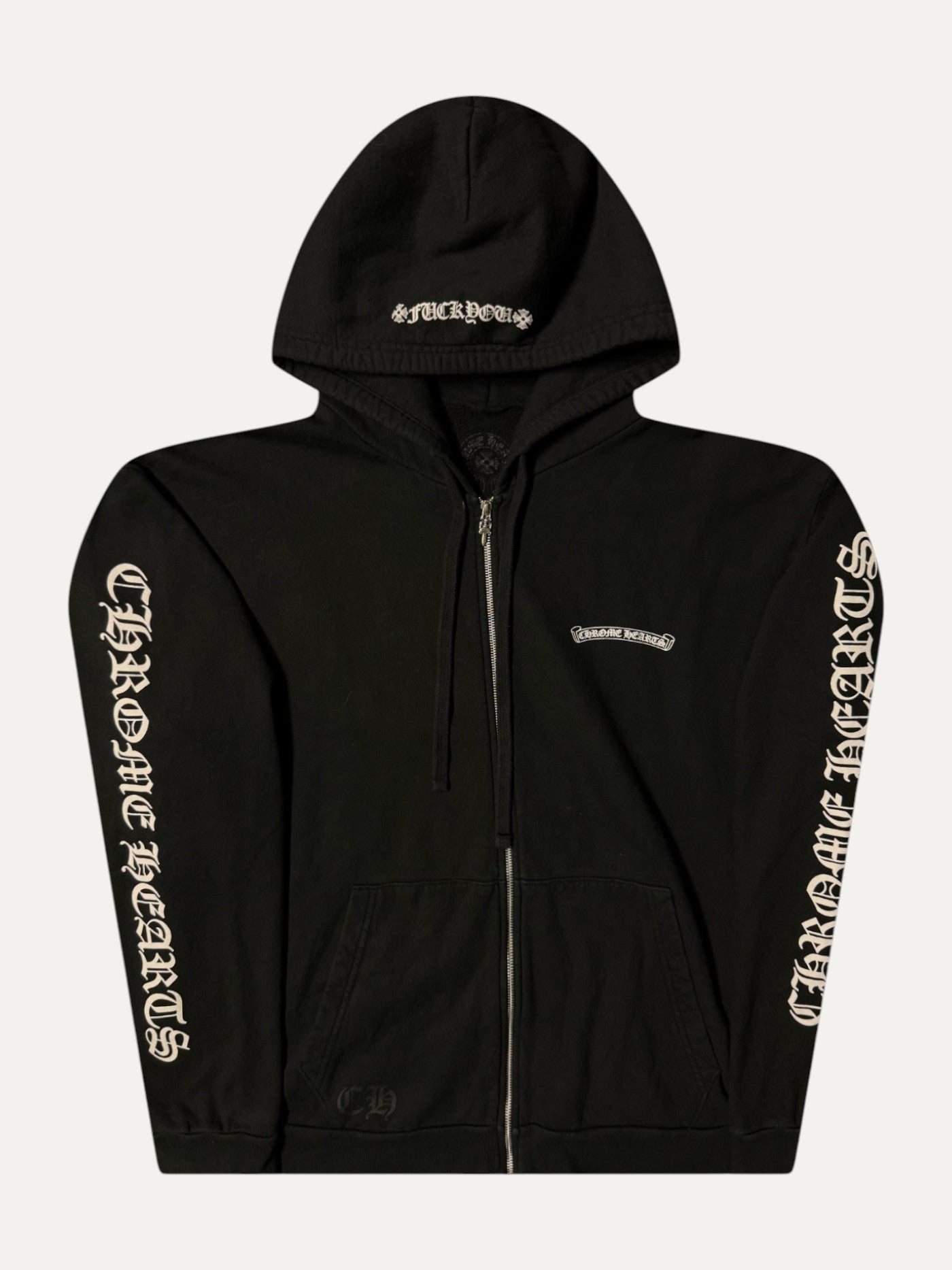 Chrome Hearts “Fuck You” Zip-Up Hoodie Black