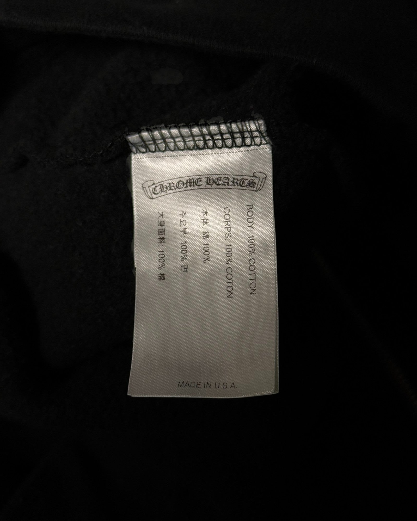Chrome Hearts “Fuck You” Zip-Up Hoodie Black