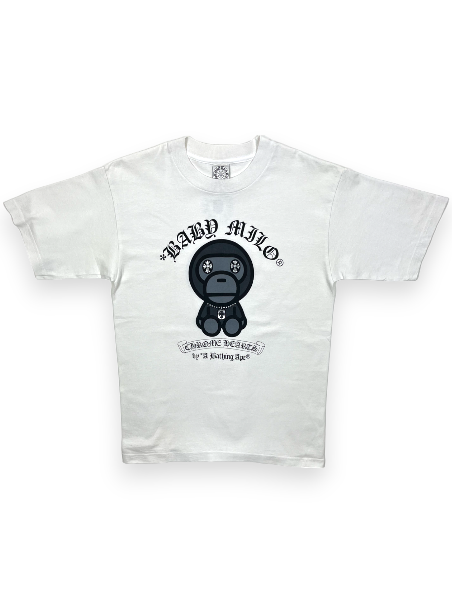 Chrome Hearts Bape Baby Milo White Tee
