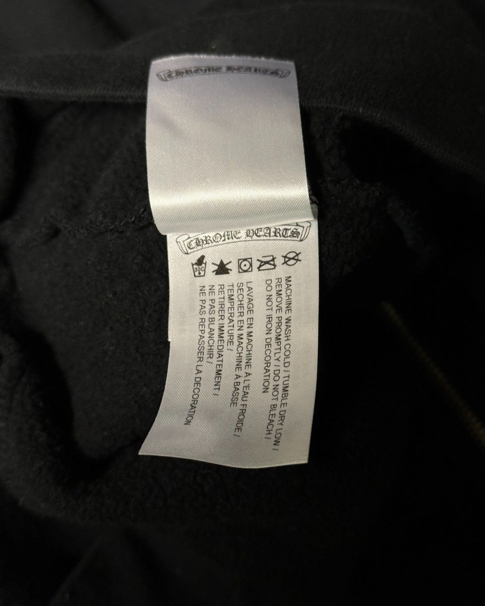 Chrome Hearts “Fuck You” Zip-Up Hoodie Black
