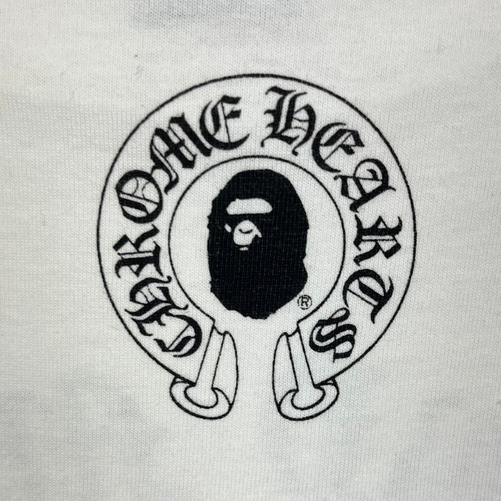 Chrome Hearts Bape Baby Milo White Tee