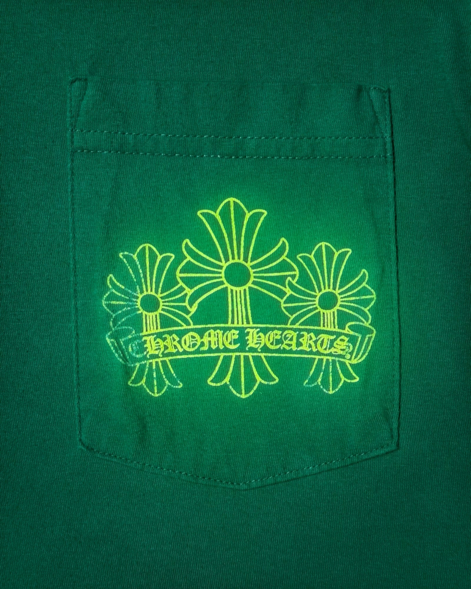 Chrome Hearts Cemetery Cross Kelly Green Long Sleeve