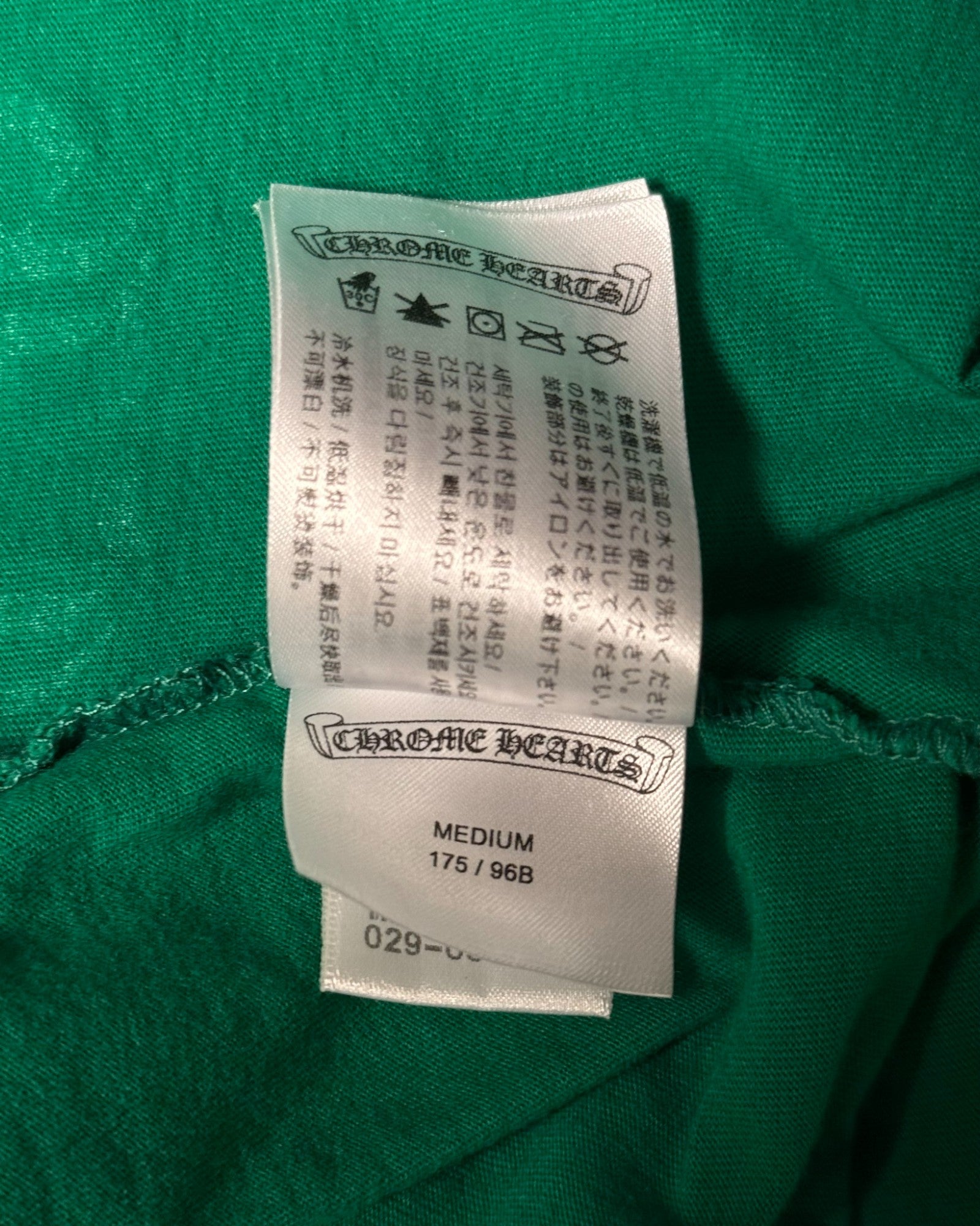 Chrome Hearts Cemetery Cross Kelly Green Long Sleeve