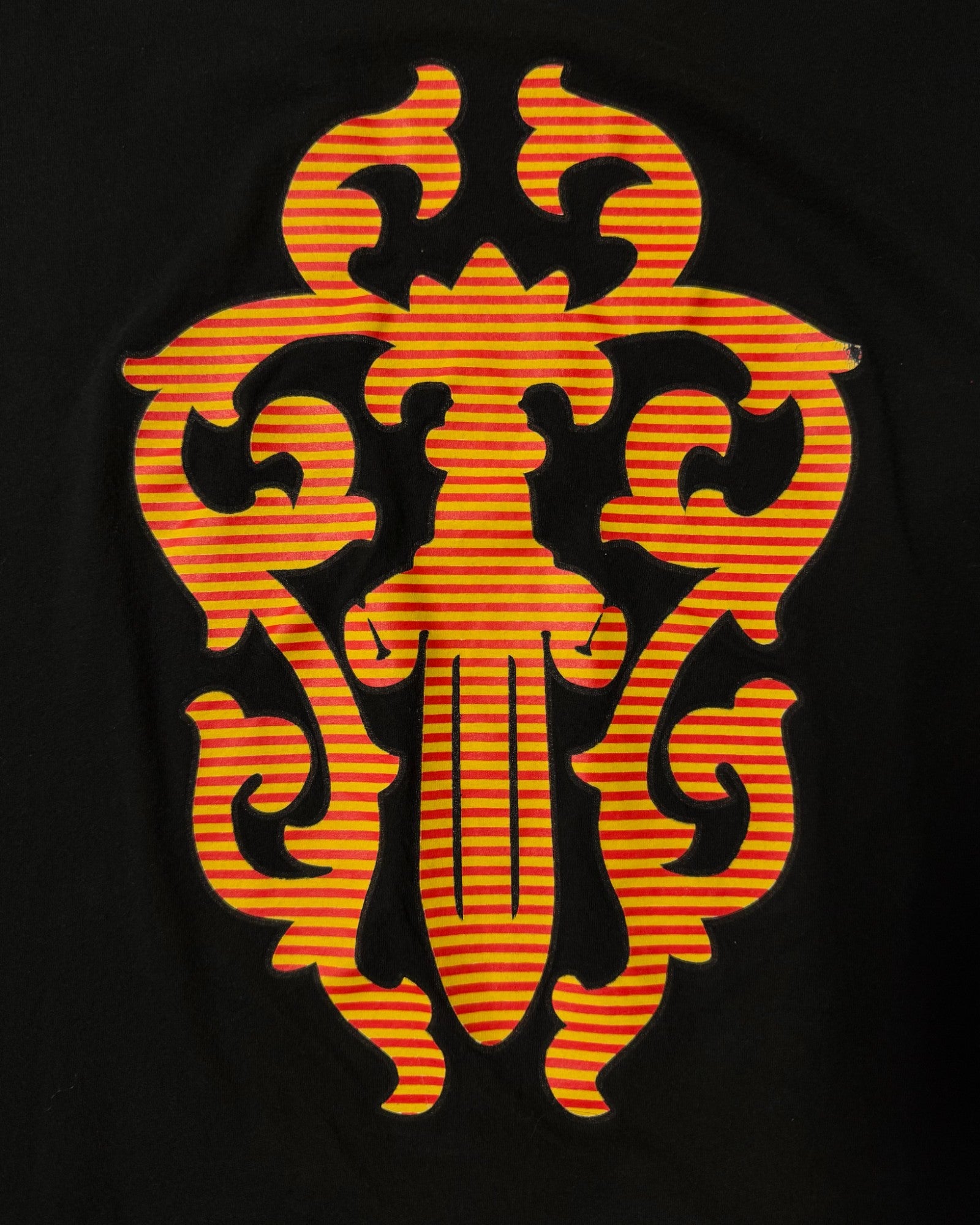 Chrome Hearts Black Yellow Dagger Tee