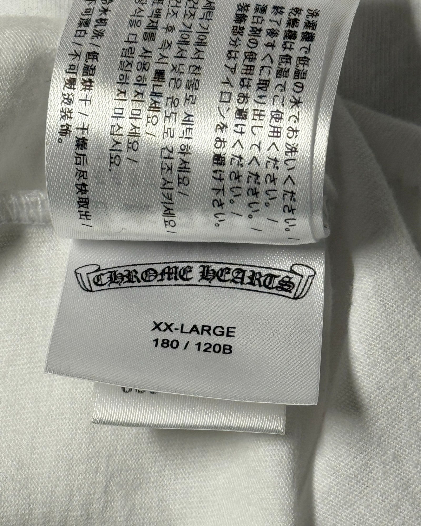 Chrome Hearts Purple White Neck Logo Longsleeve