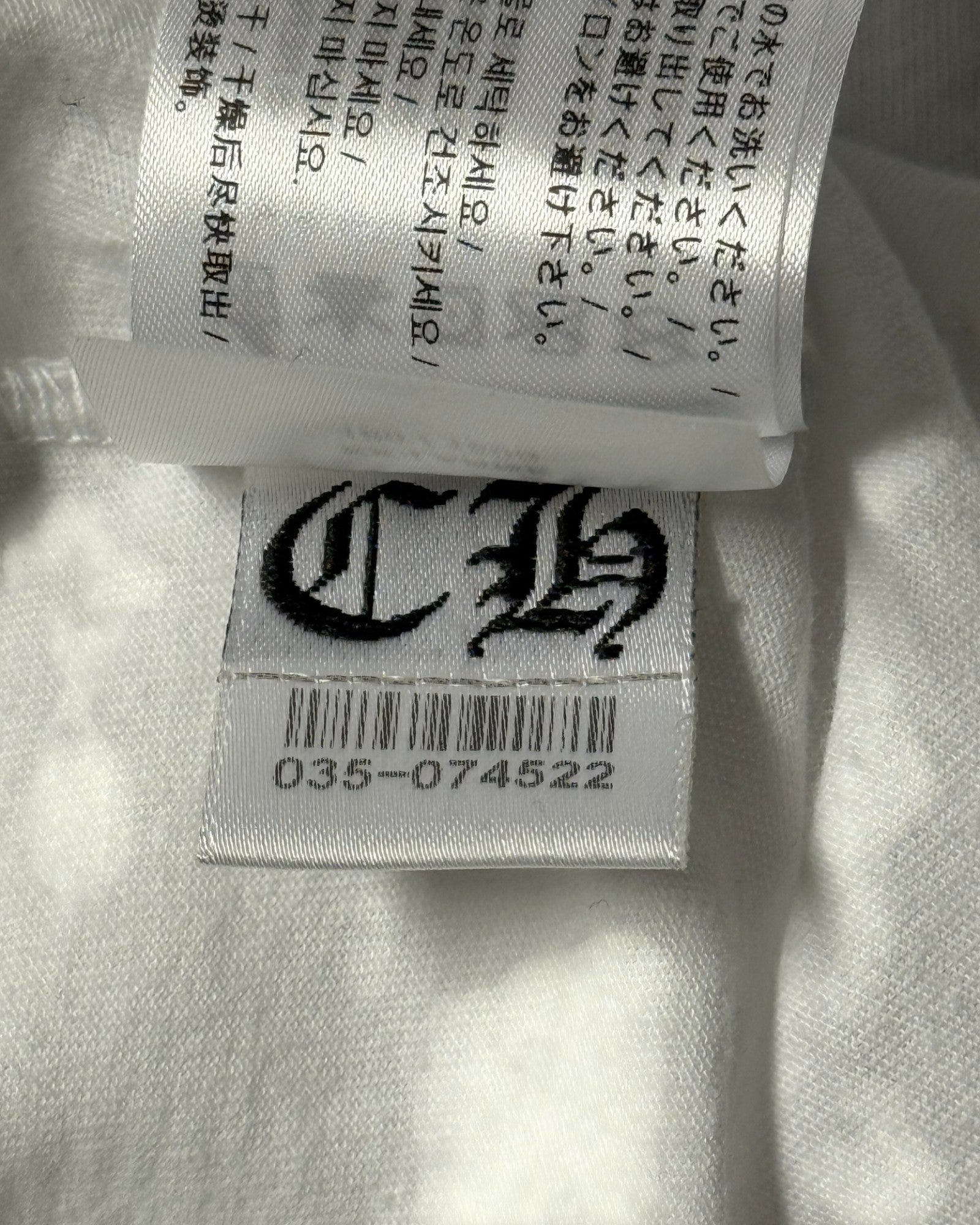 Chrome Hearts Purple White Neck Logo Longsleeve