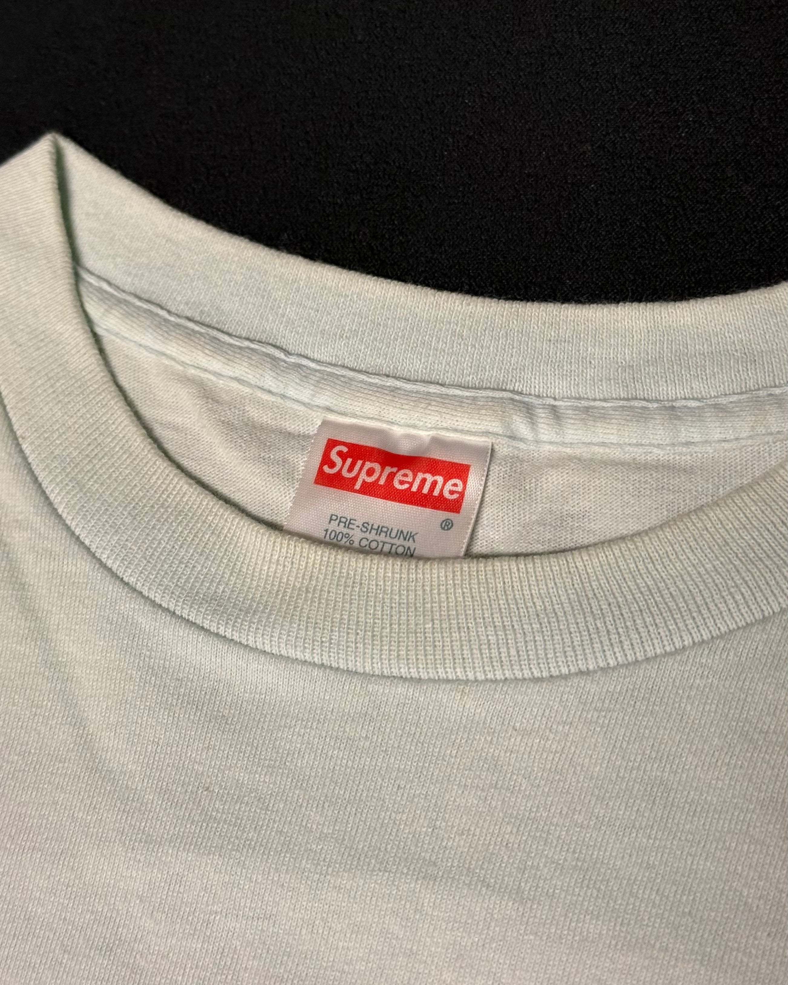 2000 Supreme LV Monogram Ice Blue Box Logo Tee