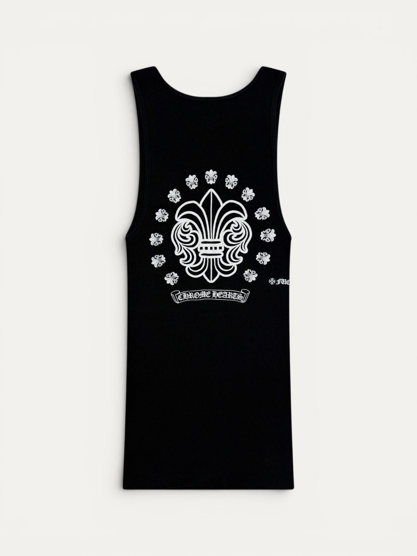 Chrome Hearts Black Dagger Floral Tank Top