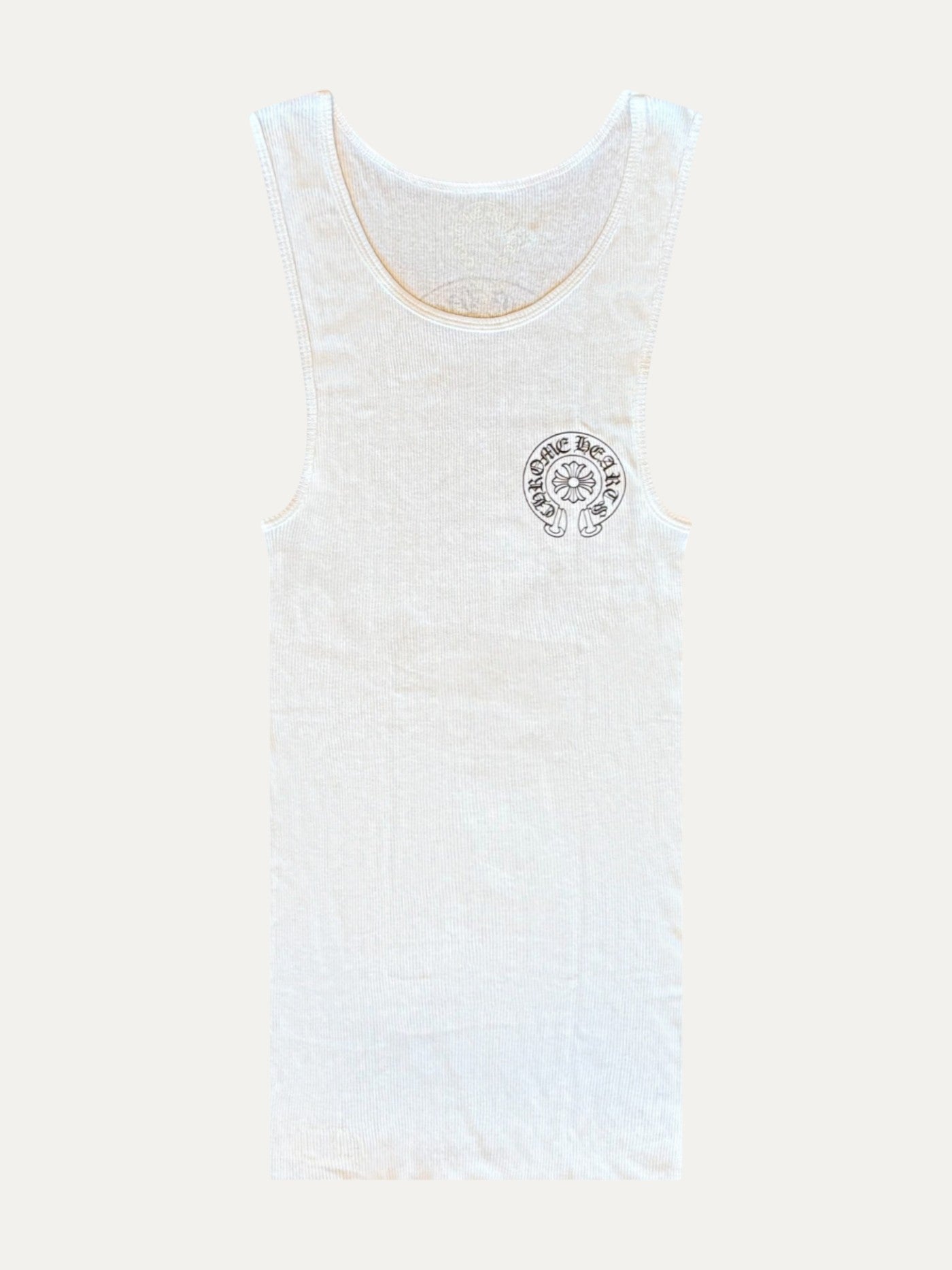 Chrome Hearts Horseshoe Tank Top White