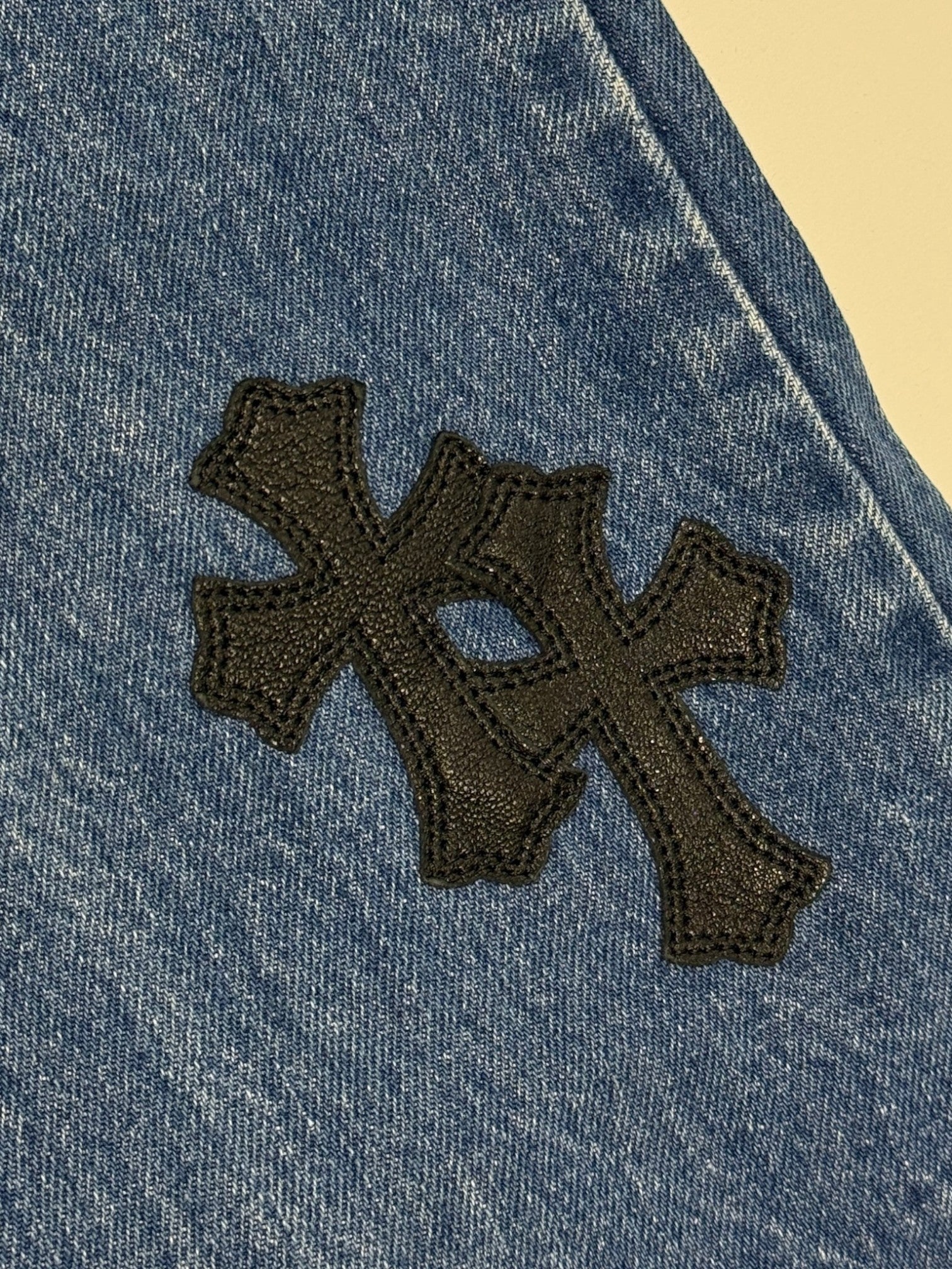 Chrome Hearts Cross Patch Levi's 517 Blue Levi's Jeans