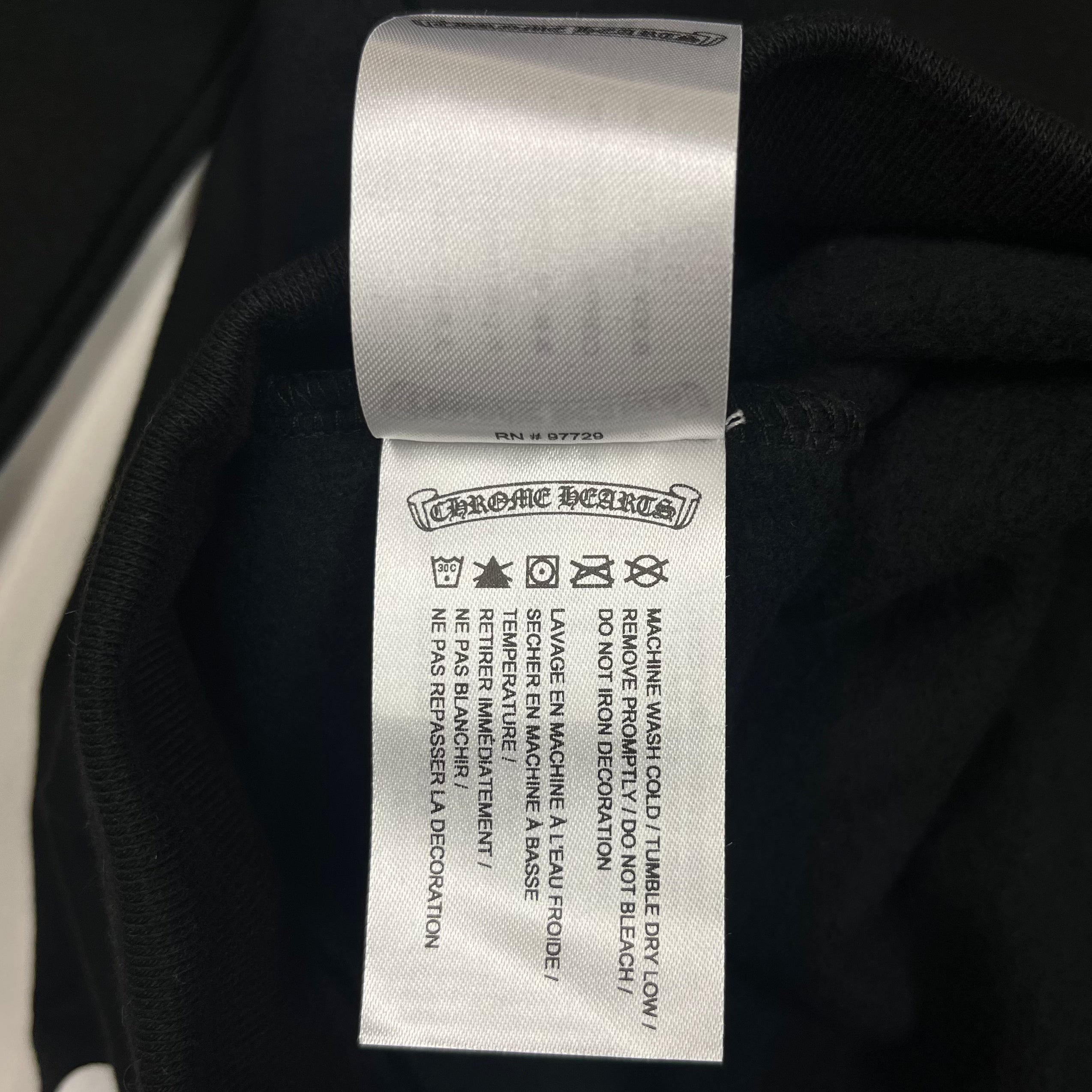 Chrome Hearts Manchester Exclusive Black Zip Up Hoodie