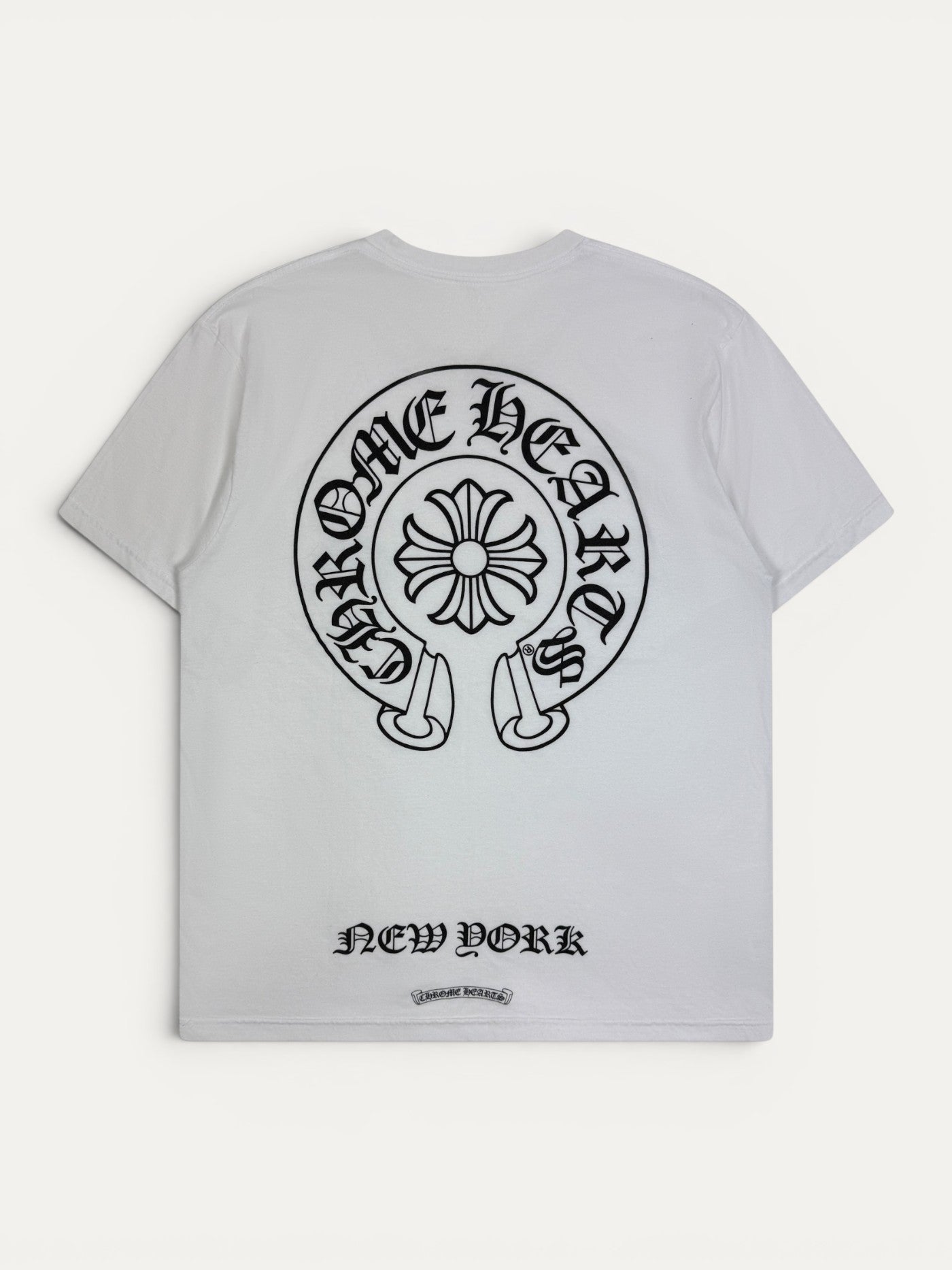 Chrome Hearts White New York Exclusive Logo Tee