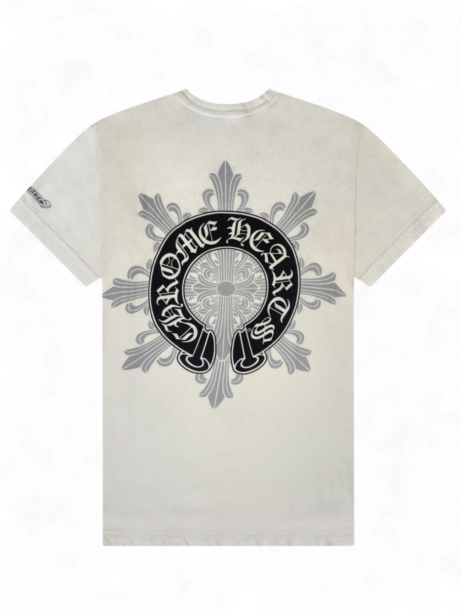 Chrome Hearts White Cross Horseshoe Logo Tee