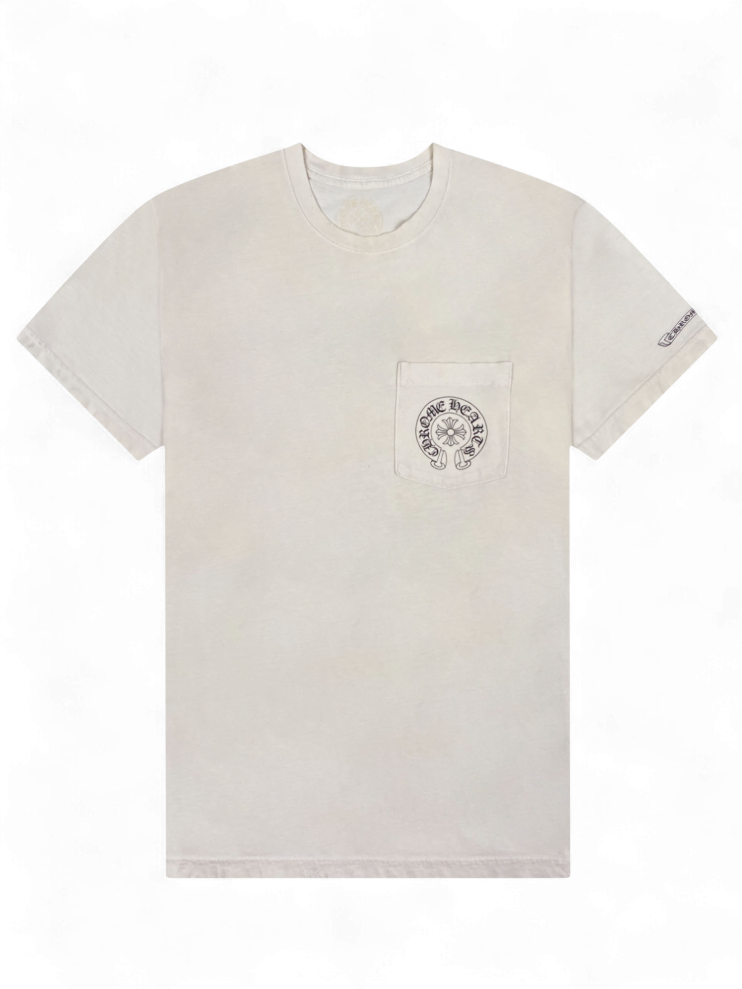 Chrome Hearts White Cross Horseshoe Logo Tee