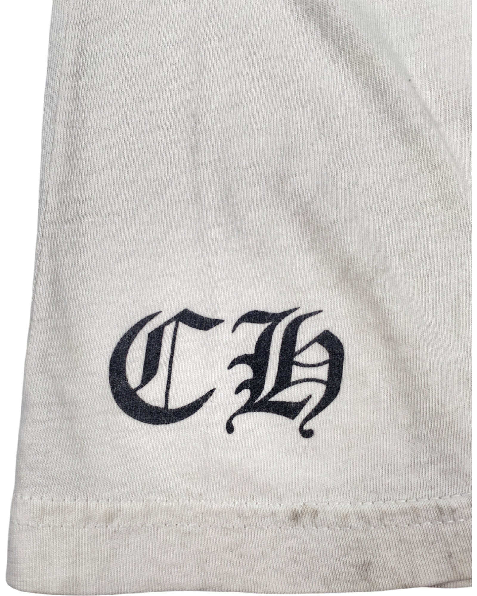 Chrome Hearts White Cross Horseshoe Logo Tee