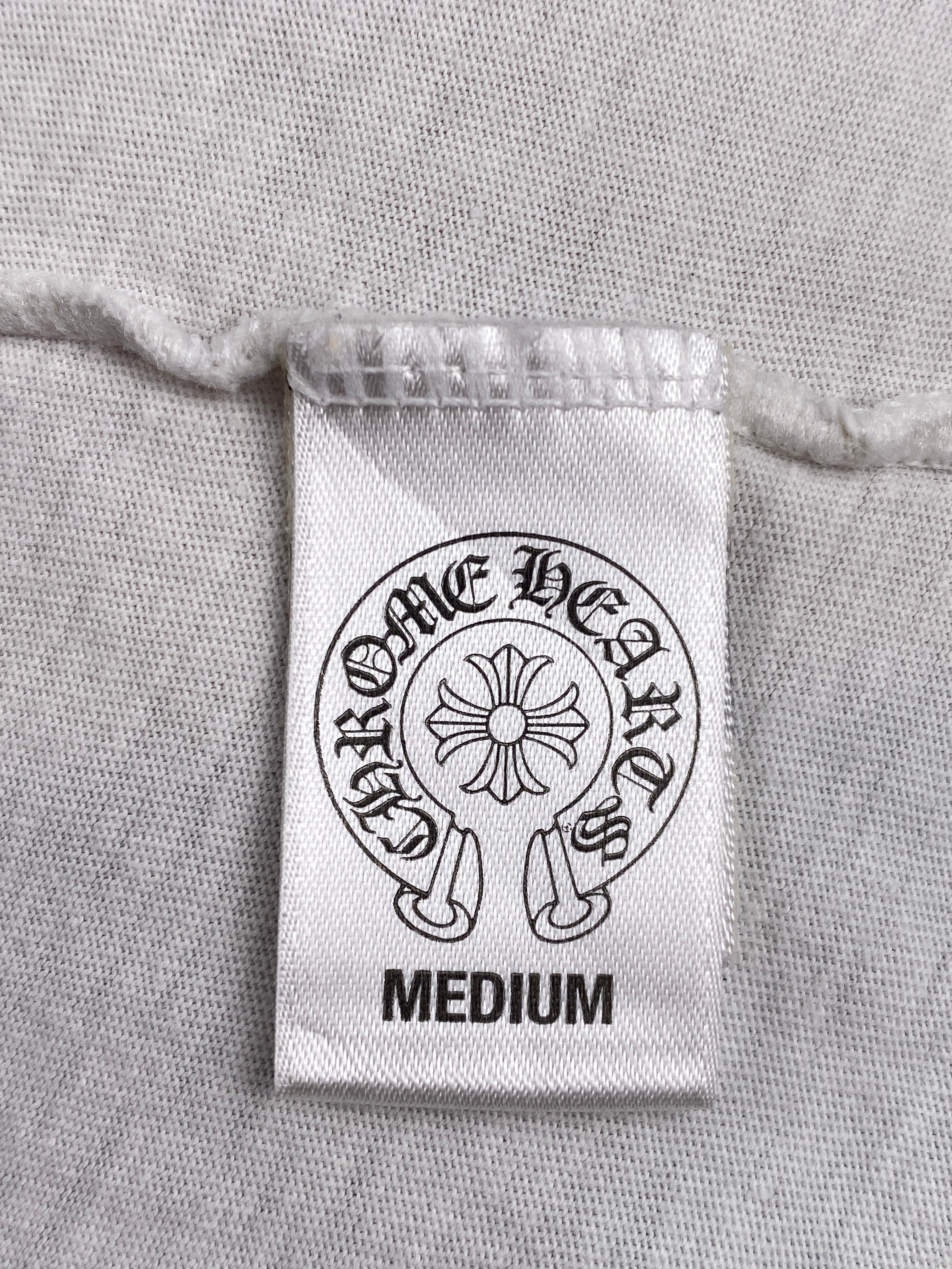 Chrome Hearts White Cross Horseshoe Logo Tee