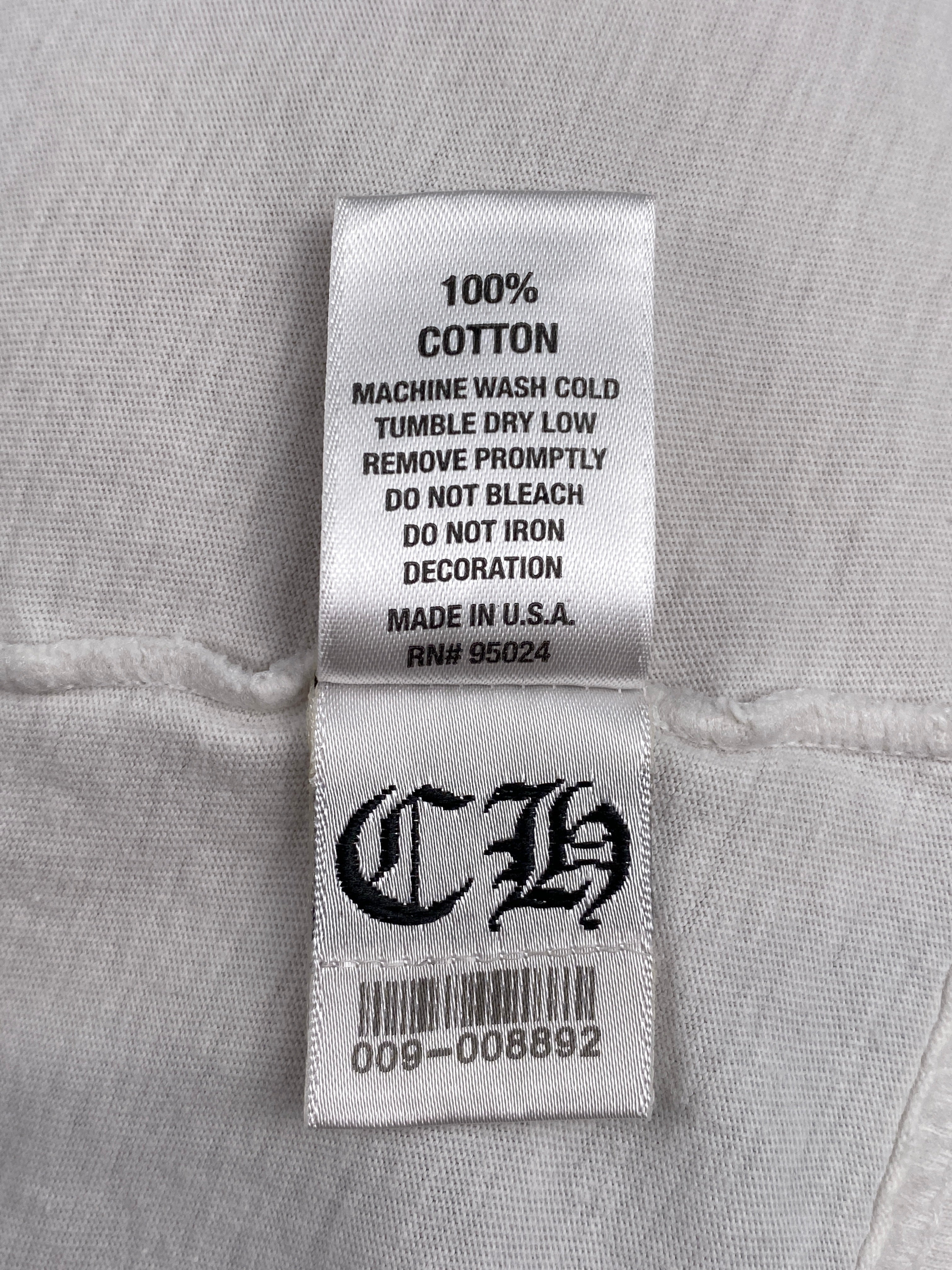 Chrome Hearts White Cross Horseshoe Logo Tee