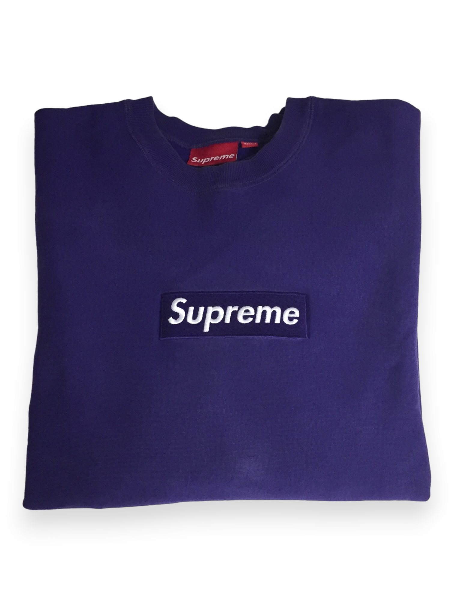 2006 Supreme Purple Box Logo Crewneck