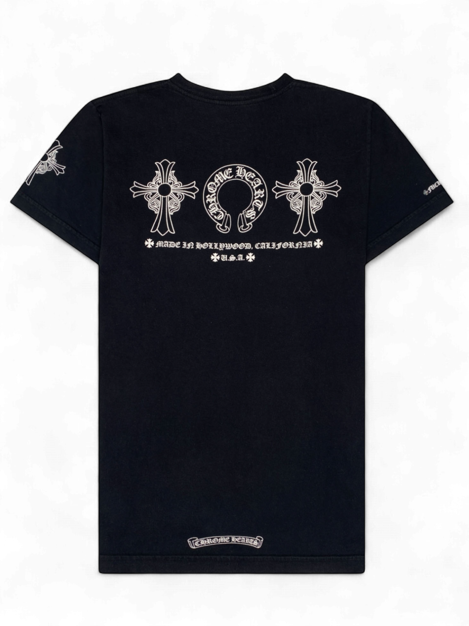 Chrome Hearts Black Made In Hollywood Horseshoe Tee