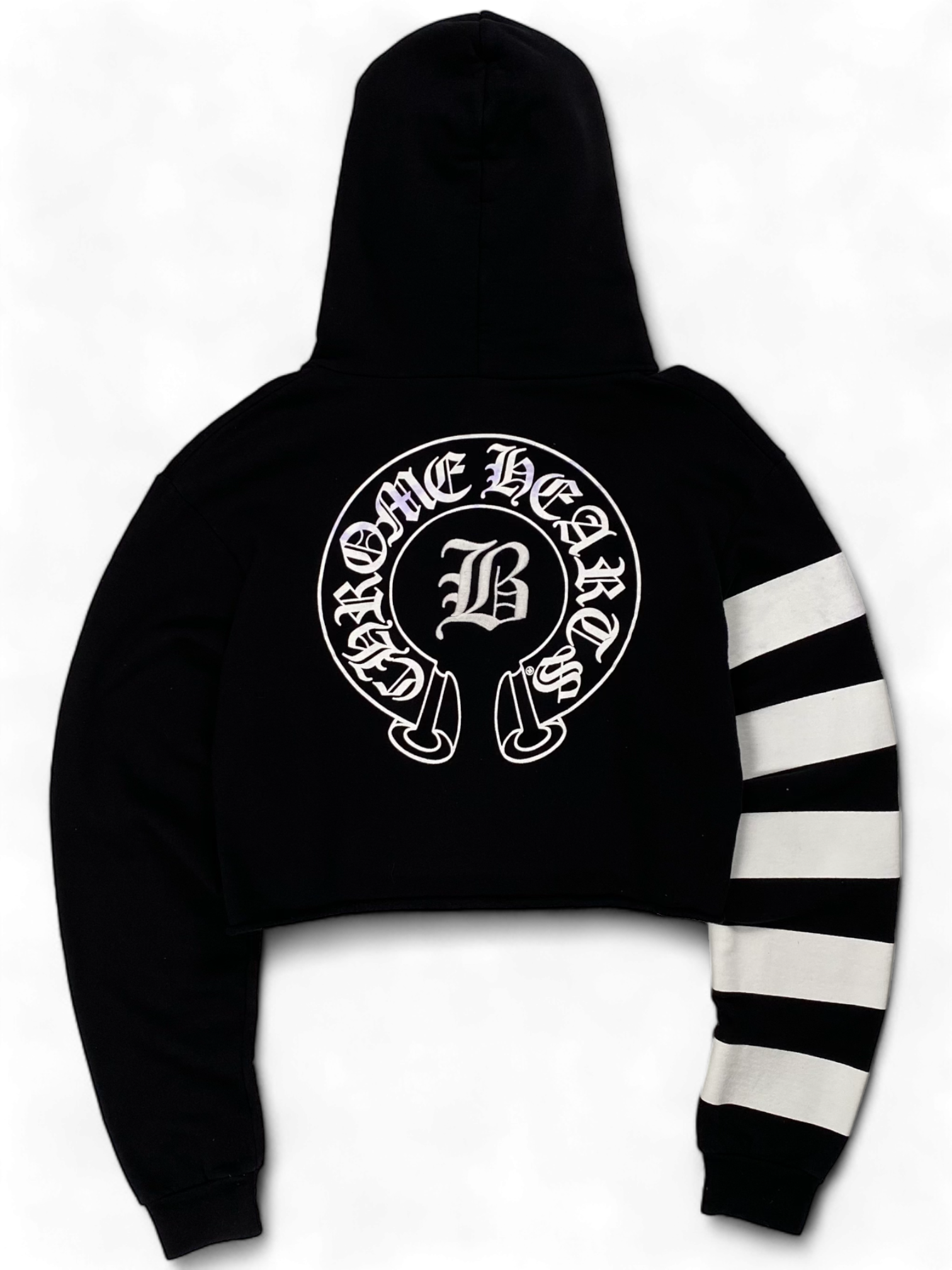 Chrome Hearts Bella Hadid Black Cropped Hoodie