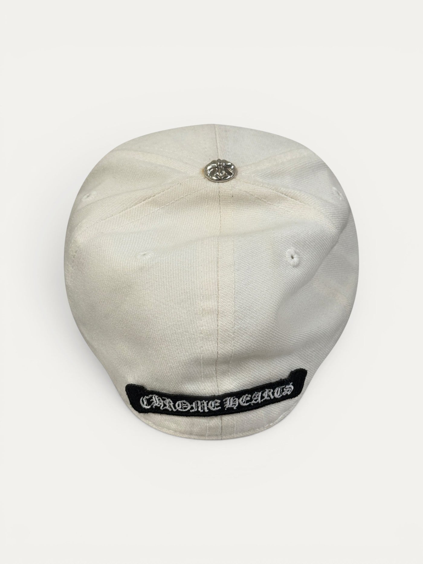 Chrome Hearts CH White Silver Button Cap