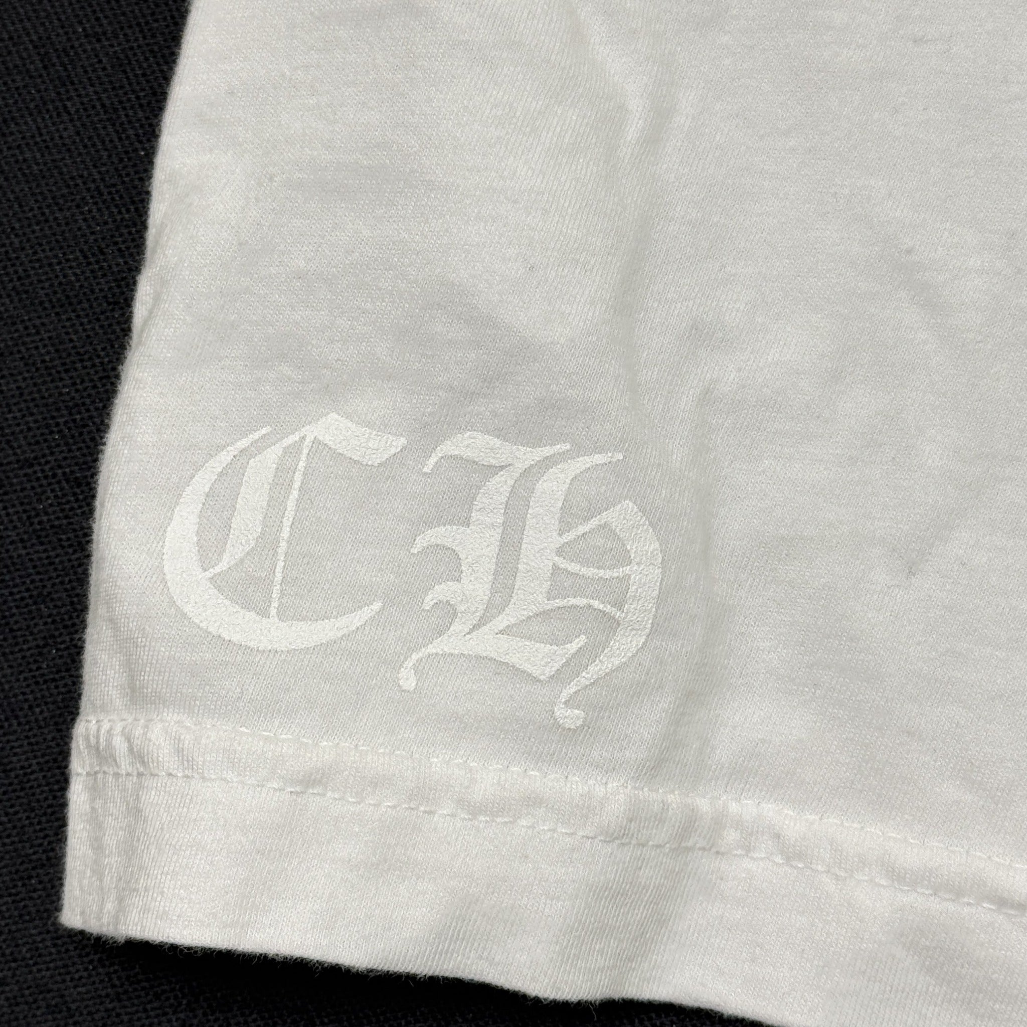 Chrome Hearts White Horseshoe Logo Longsleeve