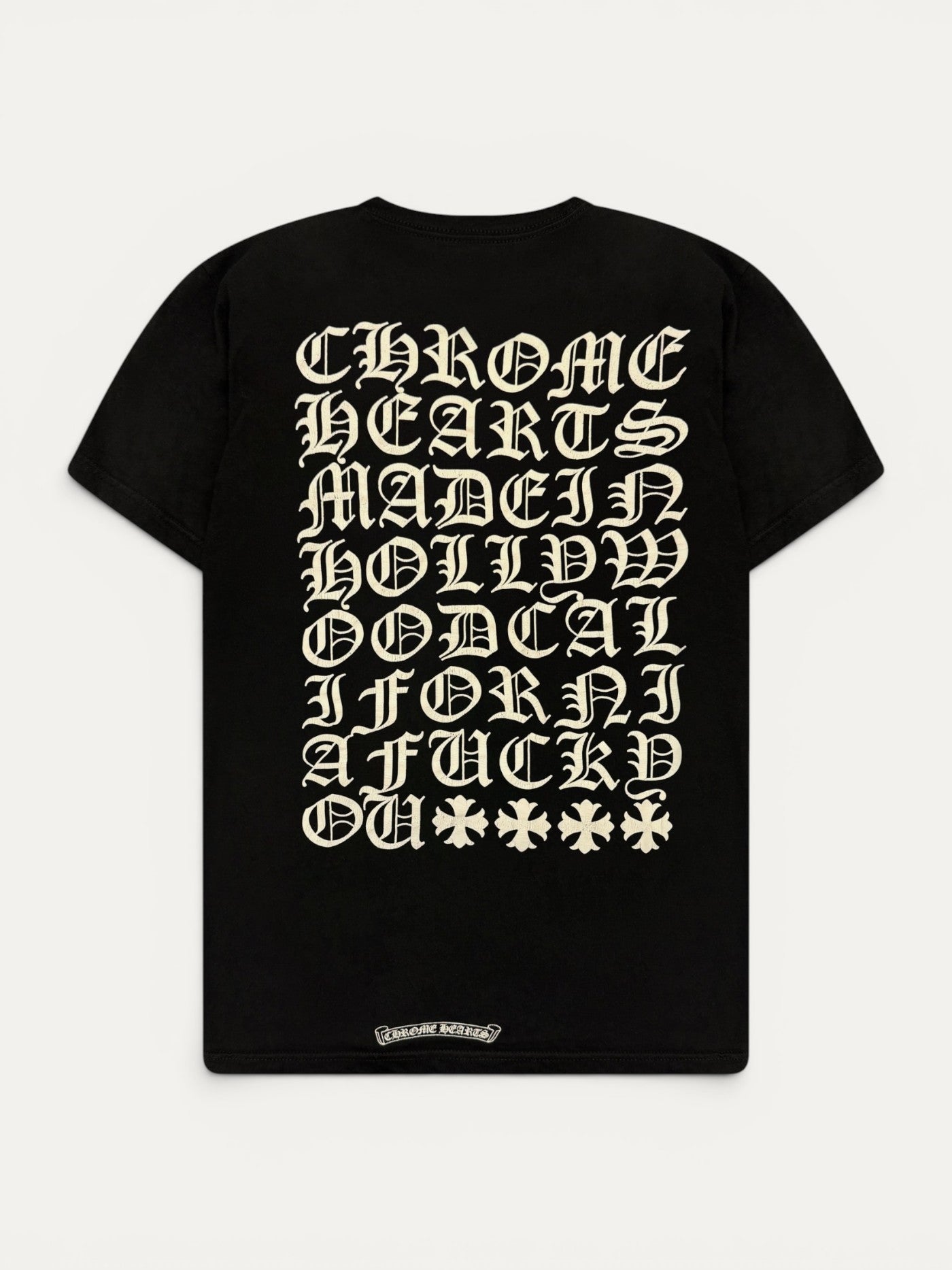 Chrome Hearts Vintage Made In Hollywood Black Tee