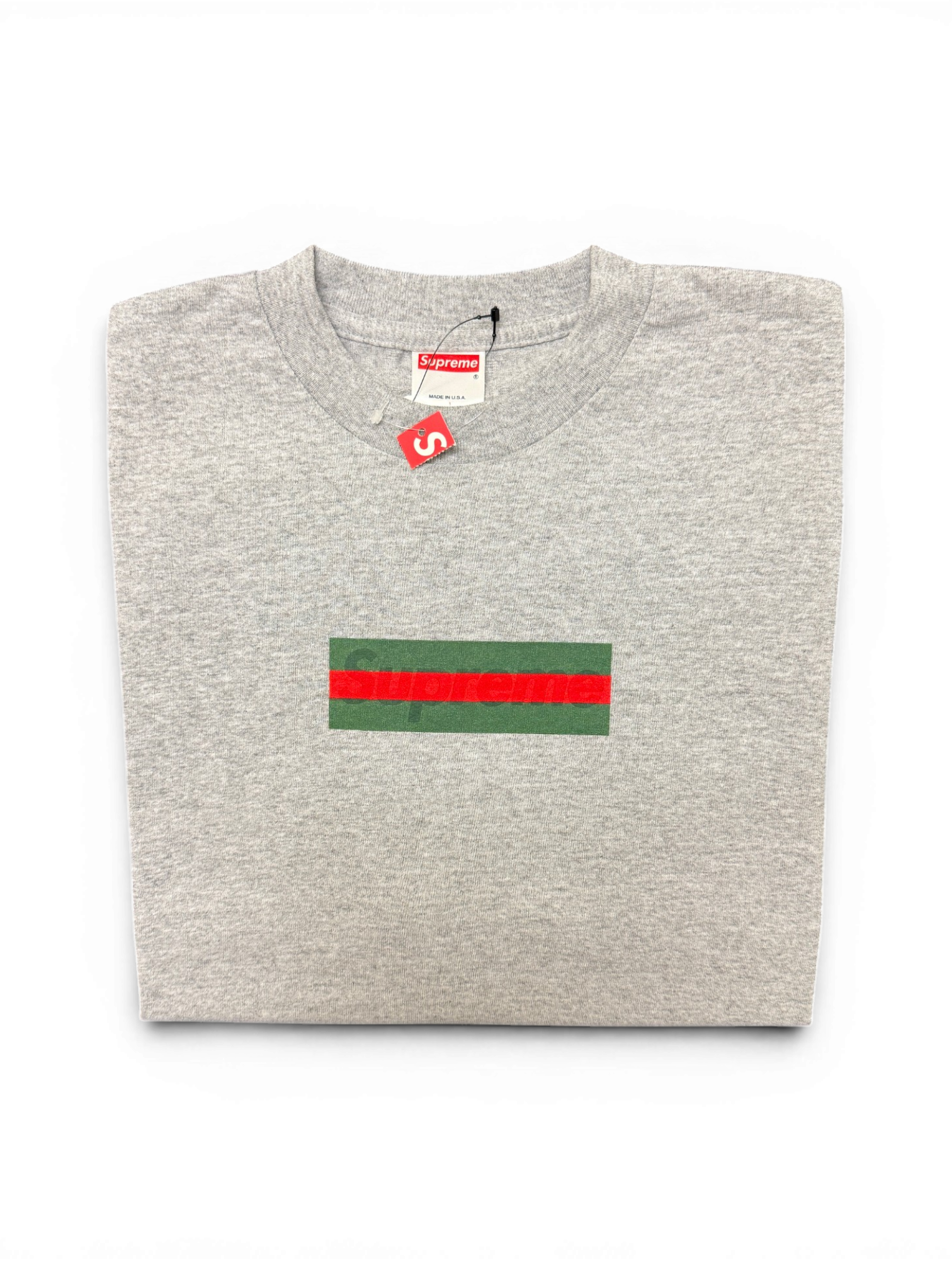 2000 Supreme Gucci Grey Box Logo Tee