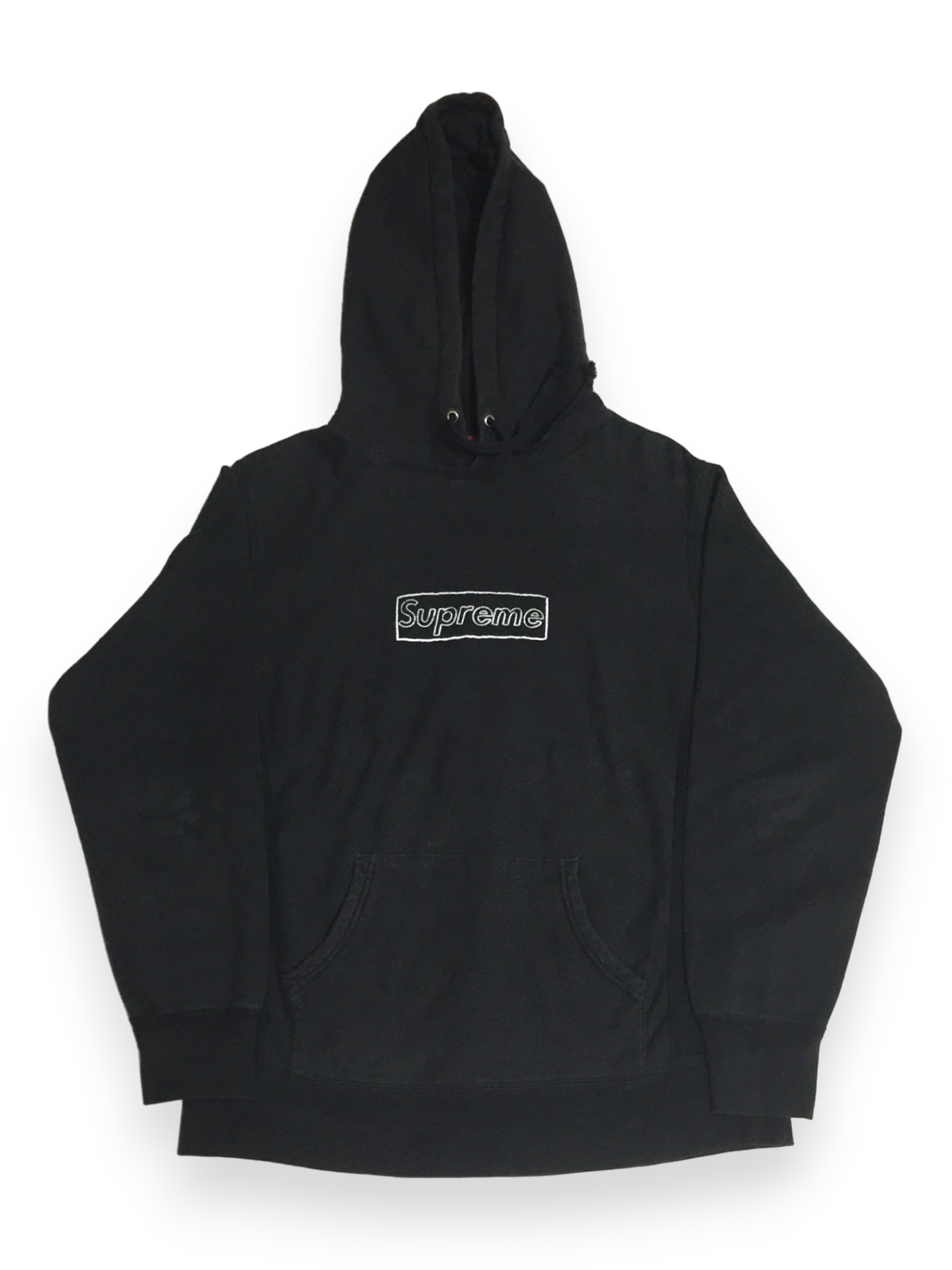 2011 Supreme KAWS Black Box Logo Hoodie