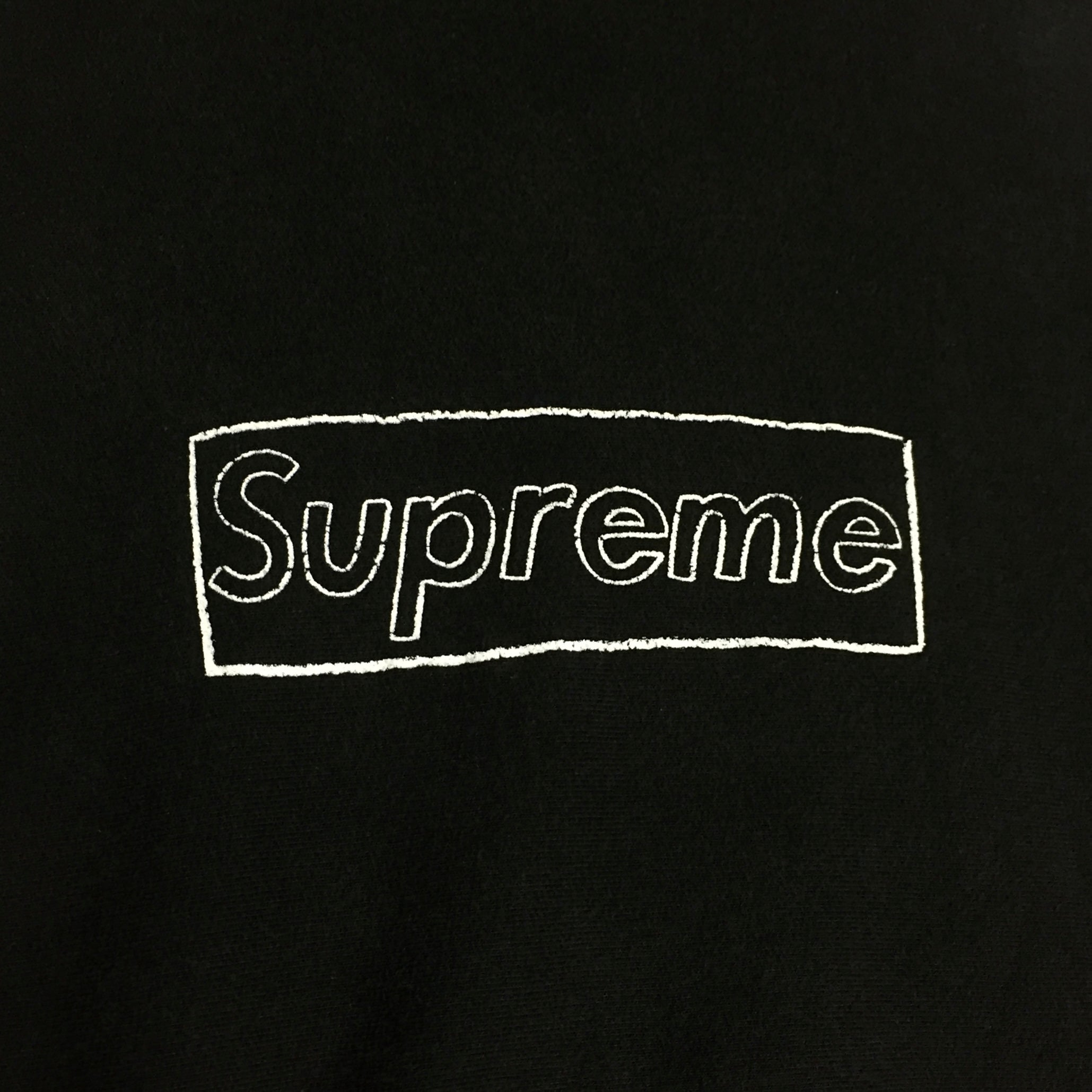 2011 Supreme KAWS Black Box Logo Hoodie
