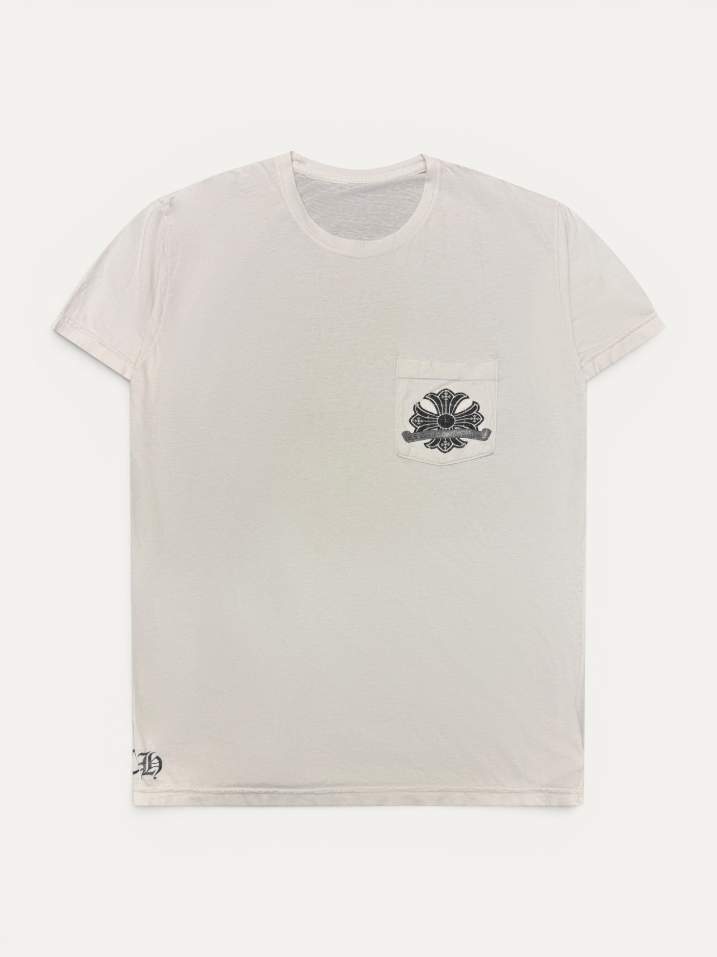 Chrome Hearts Vintage White Dagger Horseshoe Tee