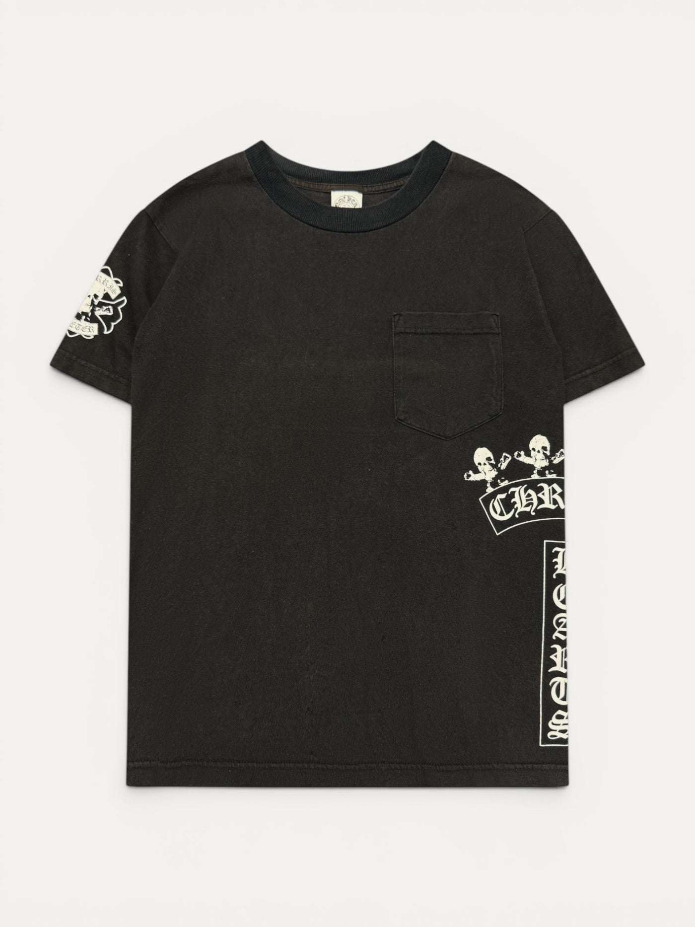 Chrome Hearts x Foti Vintage Black T-Bar Logo Tee