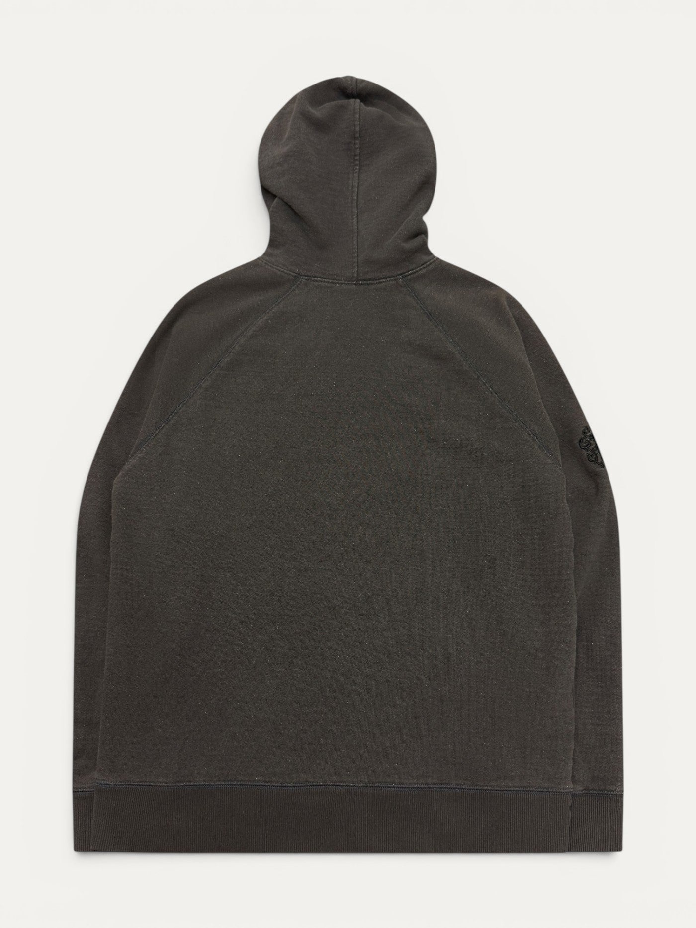 Chrome Hearts Dark Grey Stitched Logo Hoodie