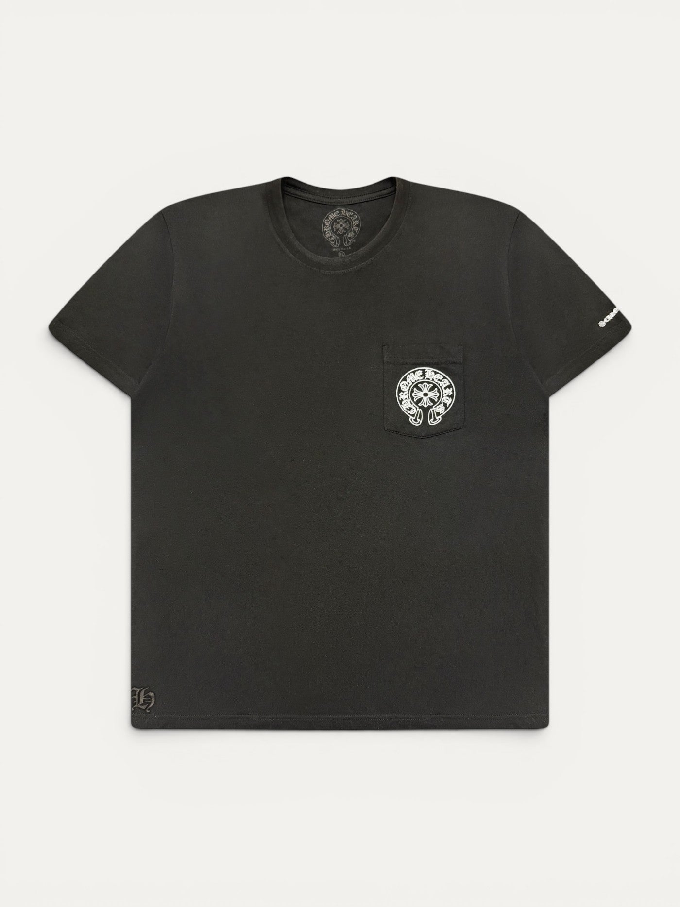 Chrome Hearts Black Horseshoe Logo Tee