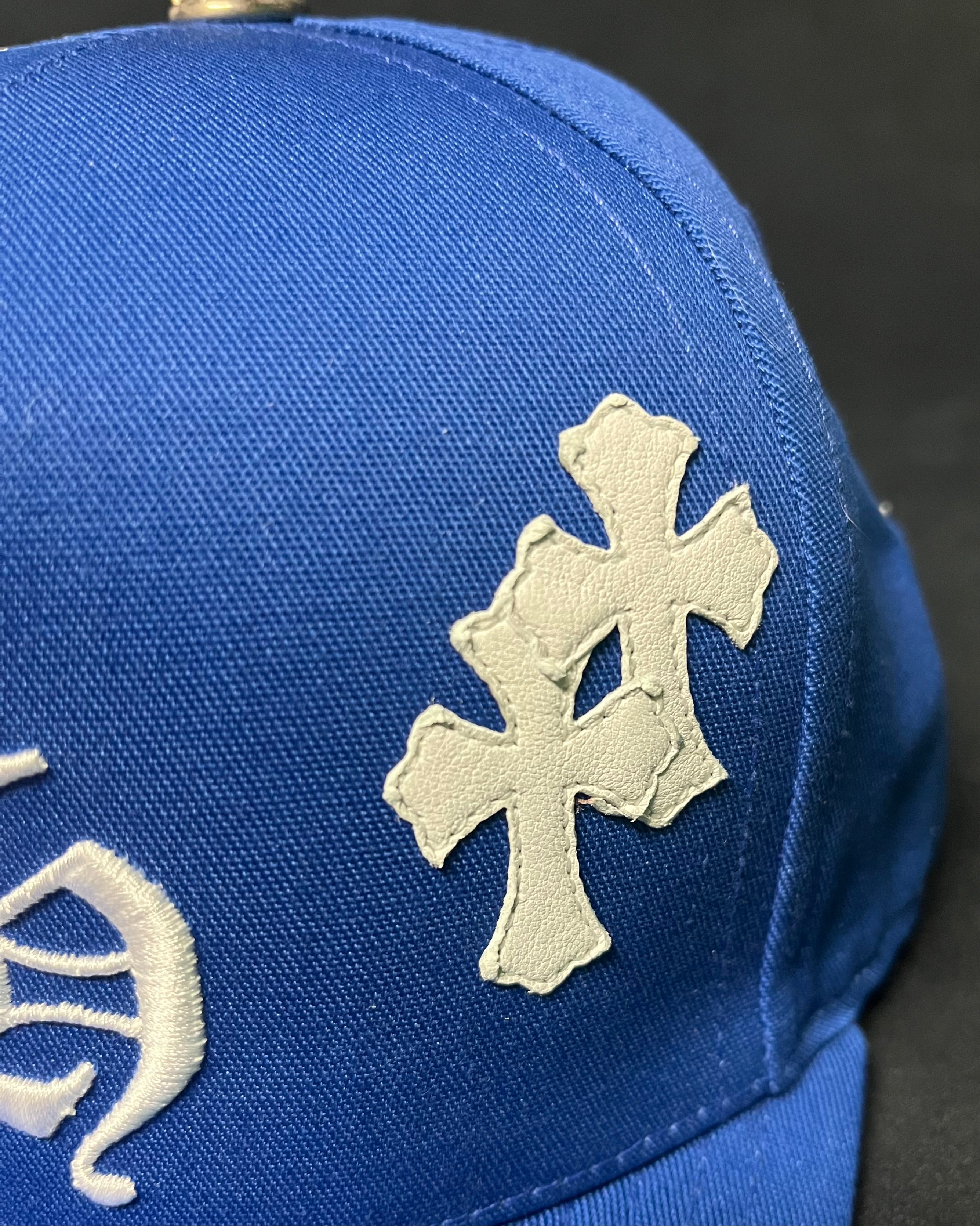 Chrome Hearts Blue Cross Patch Baseball Cap