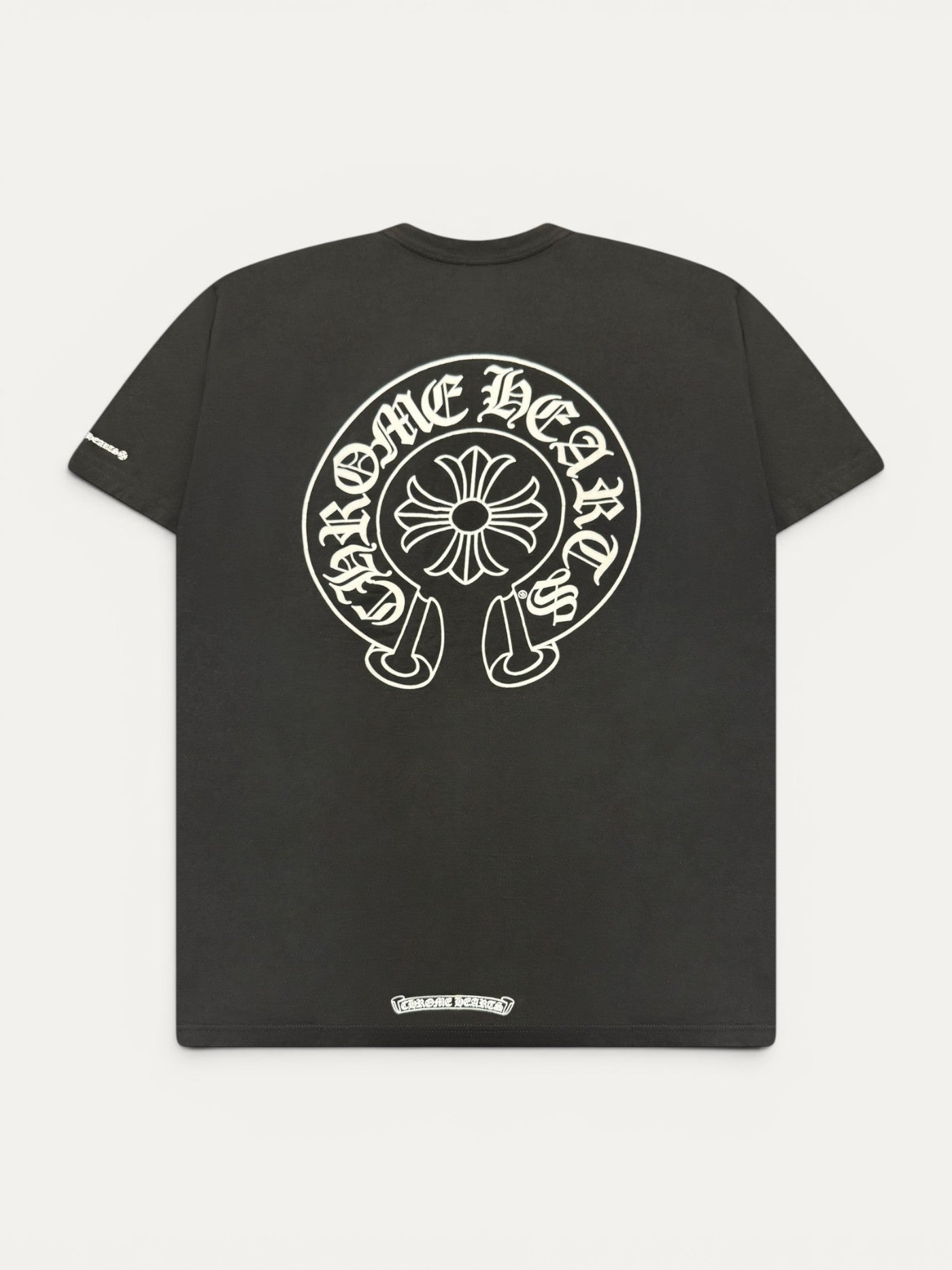 Chrome Hearts Black Horseshoe Logo Tee