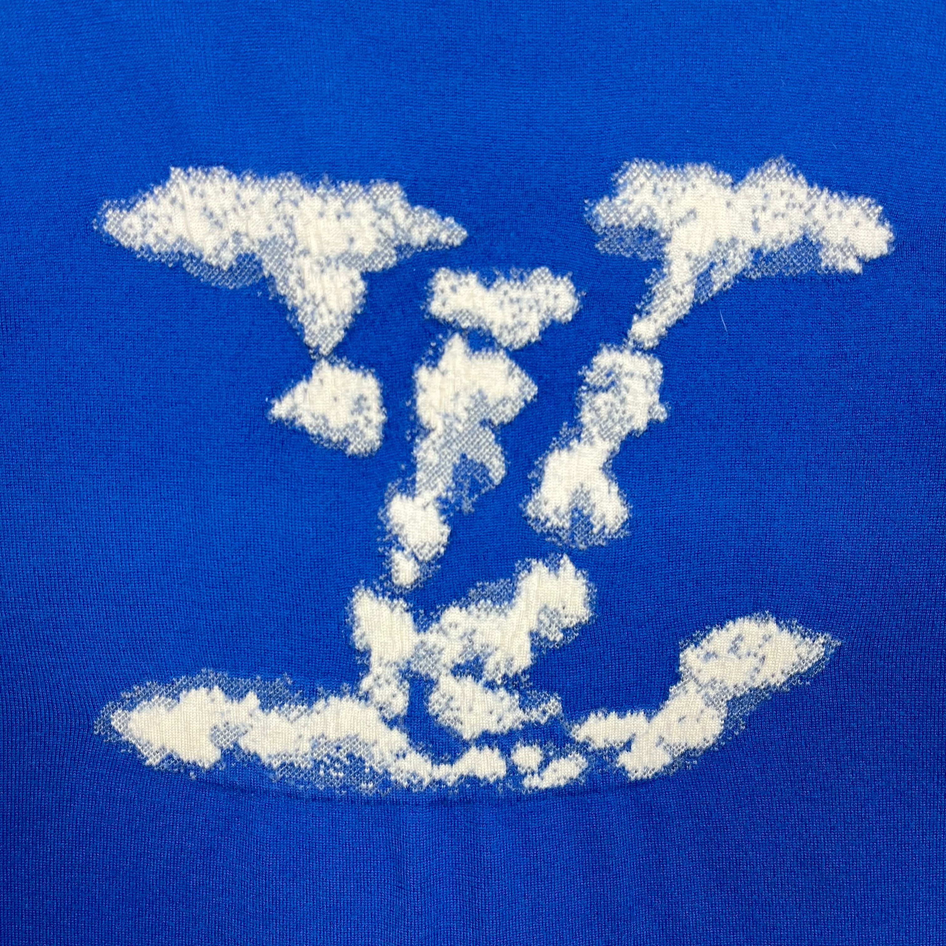 Louis Vuitton Blue Cloud Jacquard Knit